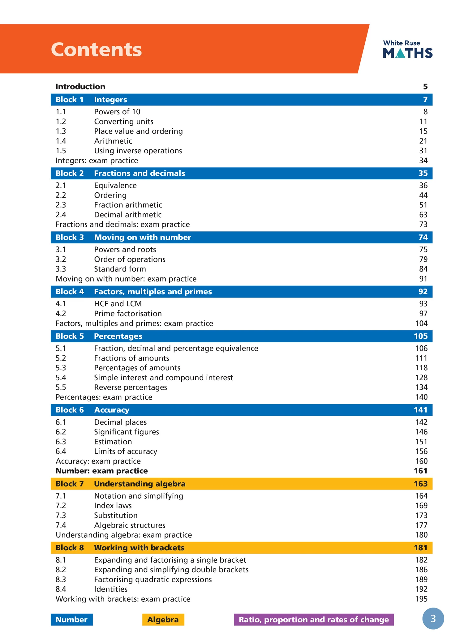 White Rose Maths - AQA GCSE 9-1 Foundation Student Book 1 - Image 2