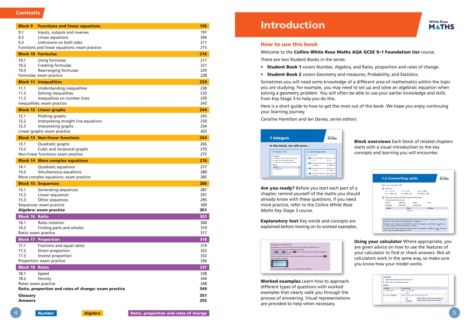 White Rose Maths - AQA GCSE 9-1 Foundation Student Book 1 - Image 3