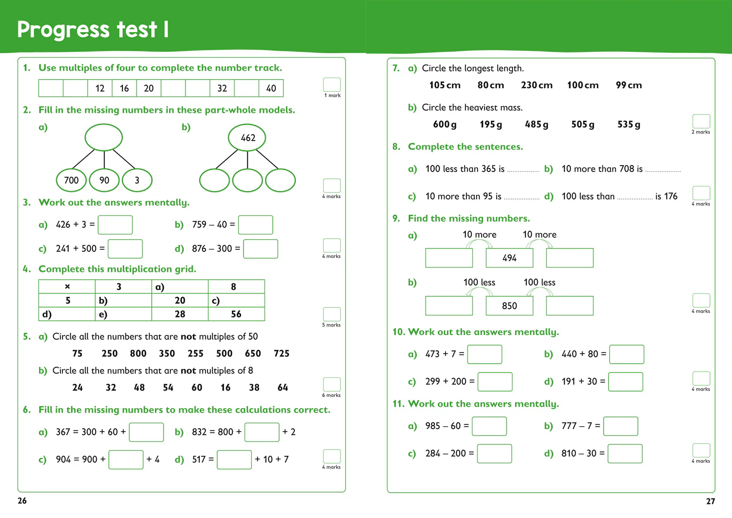 Collins KS2 Practice - Year 3 Mental Maths Targeted Practice Workbook: Ideal for use at home - Image 4