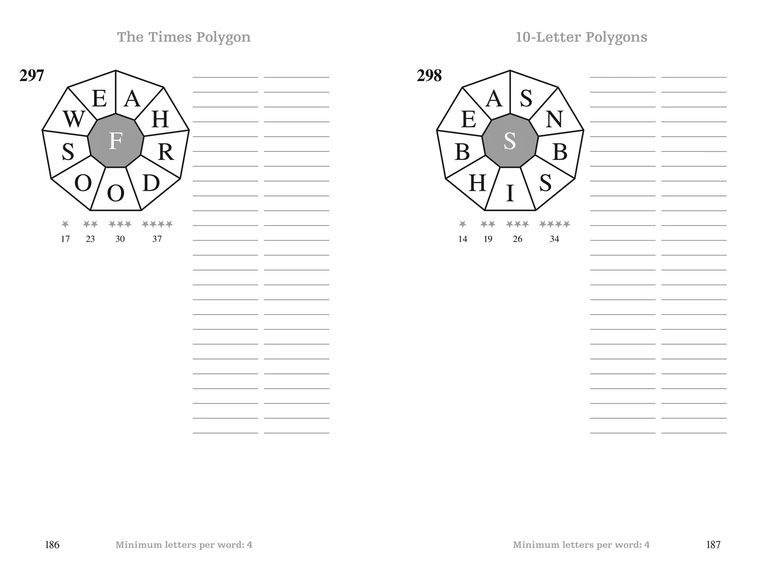 The Times Puzzle Books - The Times Polygon Book 1: 300 word wheel puzzles - Image 4