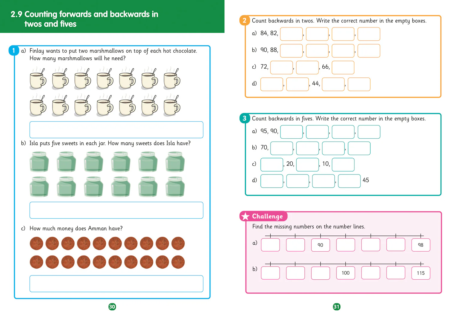 Primary Maths for Scotland - 1B Practice Workbook 1 - Image 3