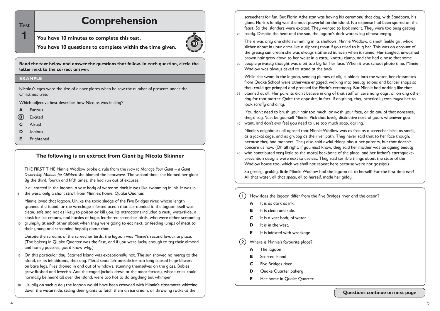 Collins 11+ Practice - 11+ English Quick Practice Tests Age 10-11 (Year 6) Set B: For the 2026 GL Assessment Tests - Image 3