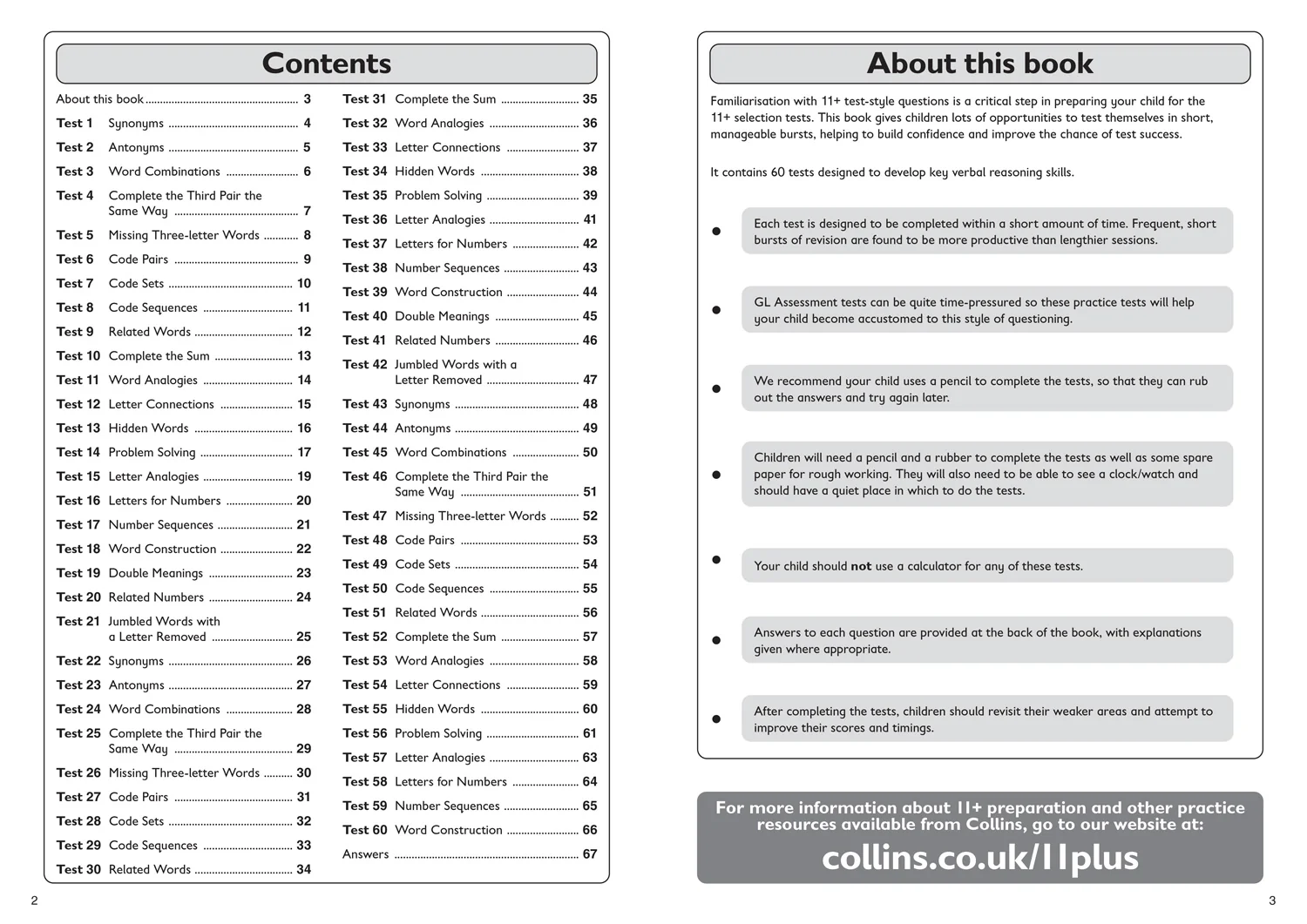 Collins 11+ Practice - 11+ Verbal Reasoning Quick Practice Tests Age 10-11 (Year 6) Set B: For the 2026 GL Assessment Tests - Image 2