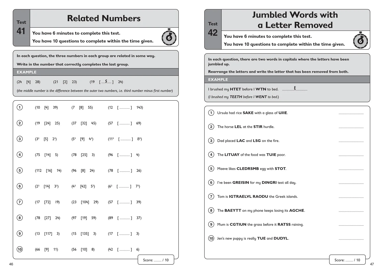 Collins 11+ Practice - 11+ Verbal Reasoning Quick Practice Tests Age 10-11 (Year 6) Set B: For the 2026 GL Assessment Tests - Image 4