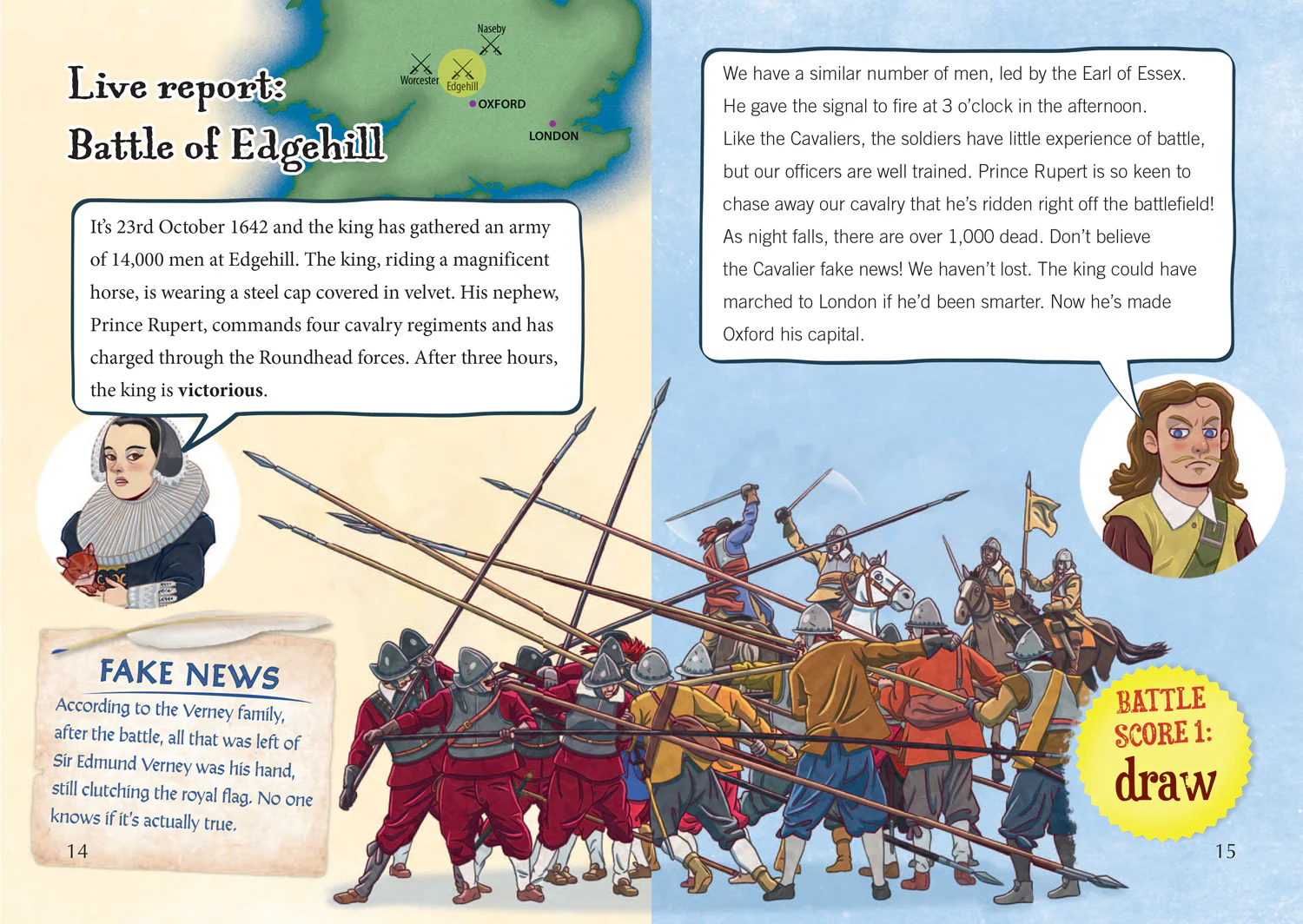 Collins Big Cat - Are you a roundhead or a cavalier?: Band 15/Emerald