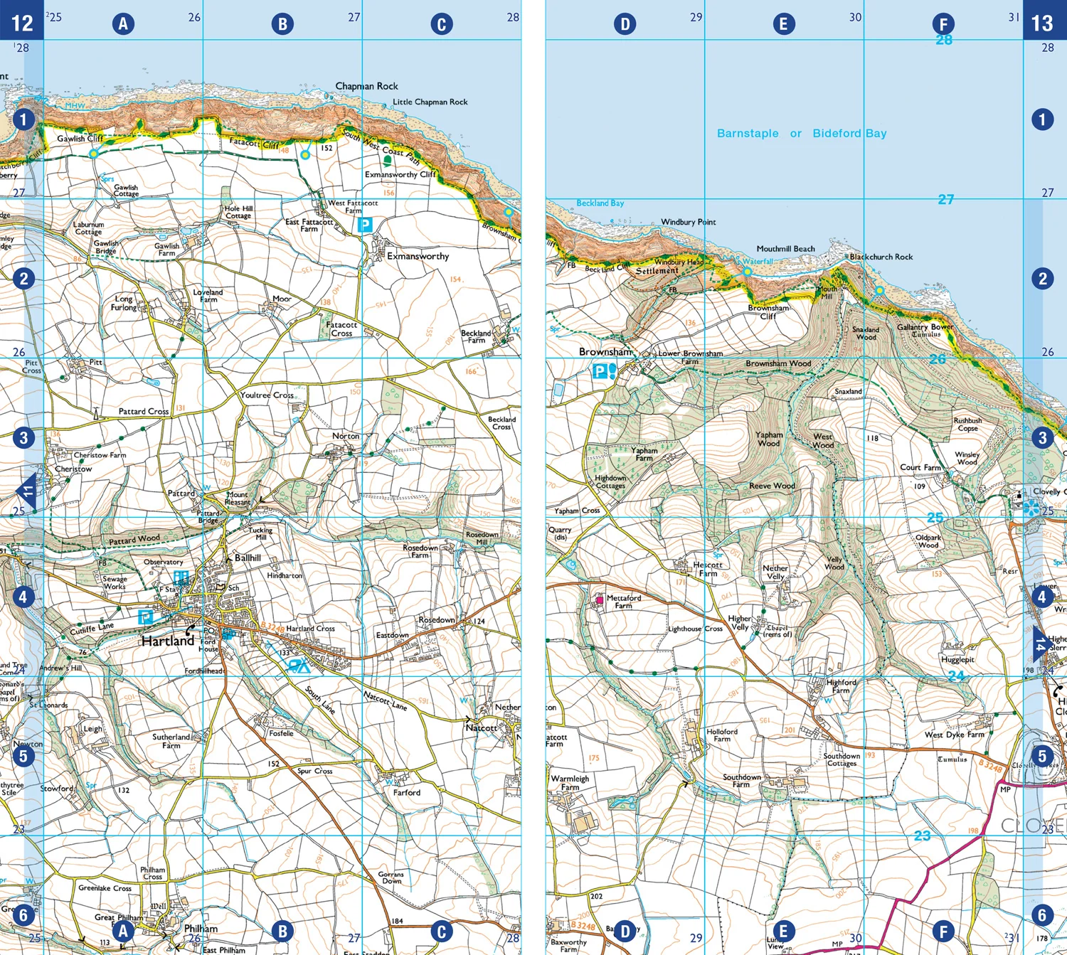 A -Z Adventure Series - South West Coast Path 1 – North Devon & Somerset: with Ordnance Survey mapping (Fourth edition) - Image 3