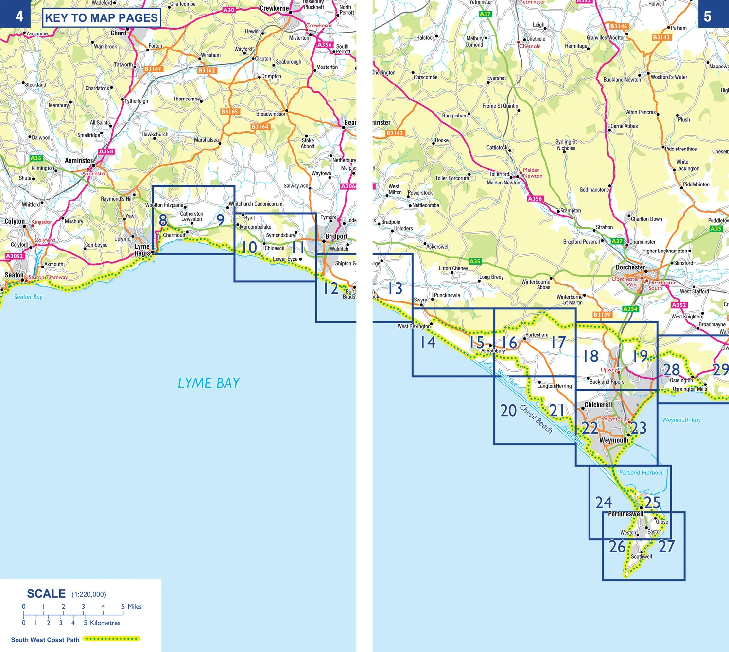 A -Z Adventure Series - South West Coast Path 5 – Dorset: with Ordnance Survey mapping (Fourth edition) - Image 2