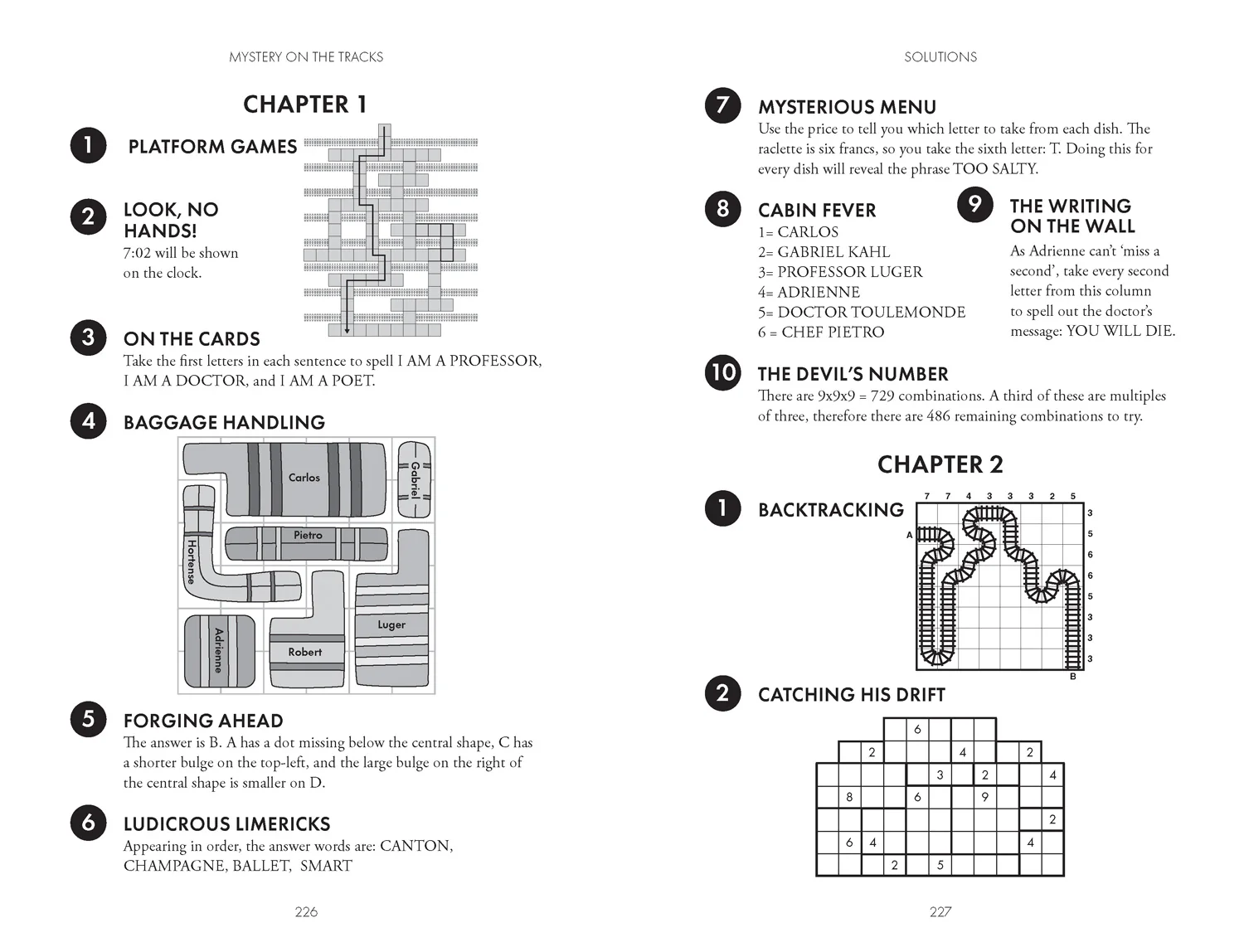 Collins Murder Mystery Puzzles - Mystery on the Tracks: 100 logic puzzles to solve the murder mystery - Image 5