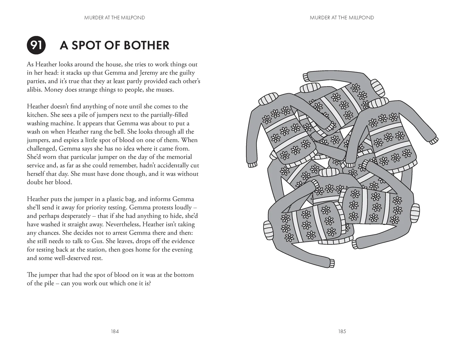 Collins Murder Mystery Puzzles - Murder at the Millpond: 100 logic puzzles to solve the murder mystery - Image 4