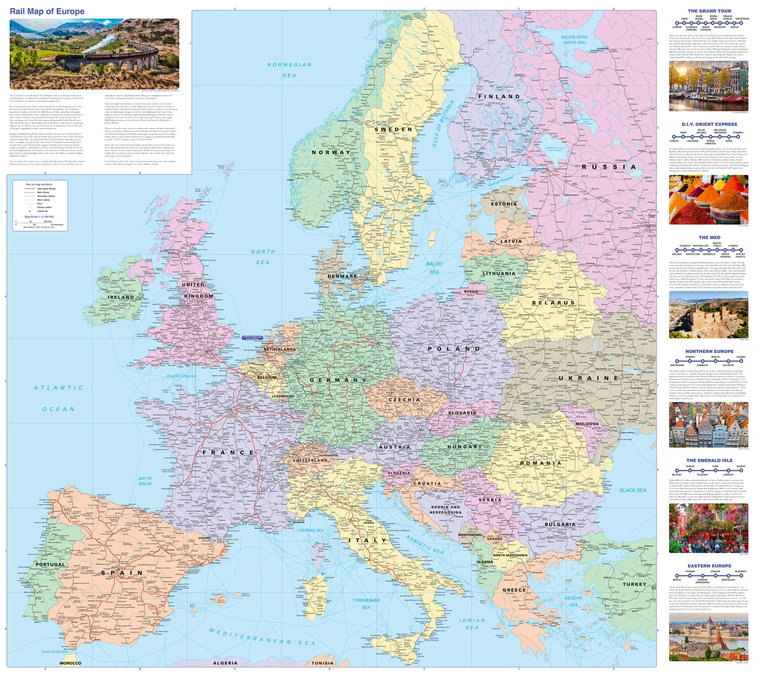 Collins Rail Map of Europe: Plan your flight-free European adventure - Image 2