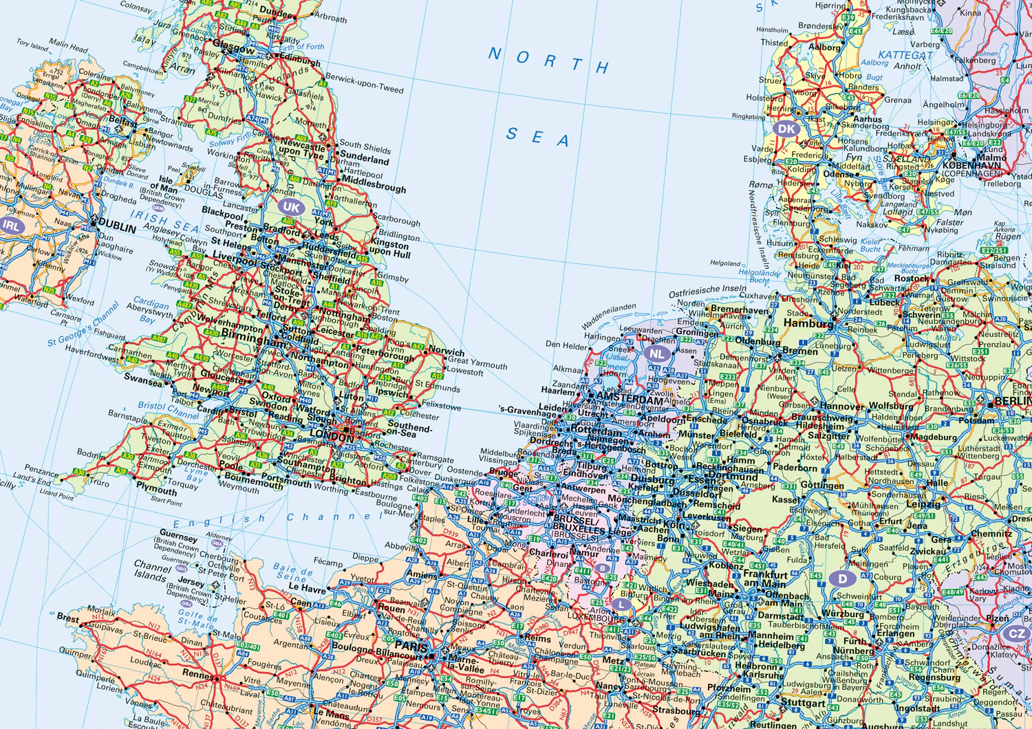 Collins Road Map of Europe: Folded map, easy to read, updated mapping - Image 4