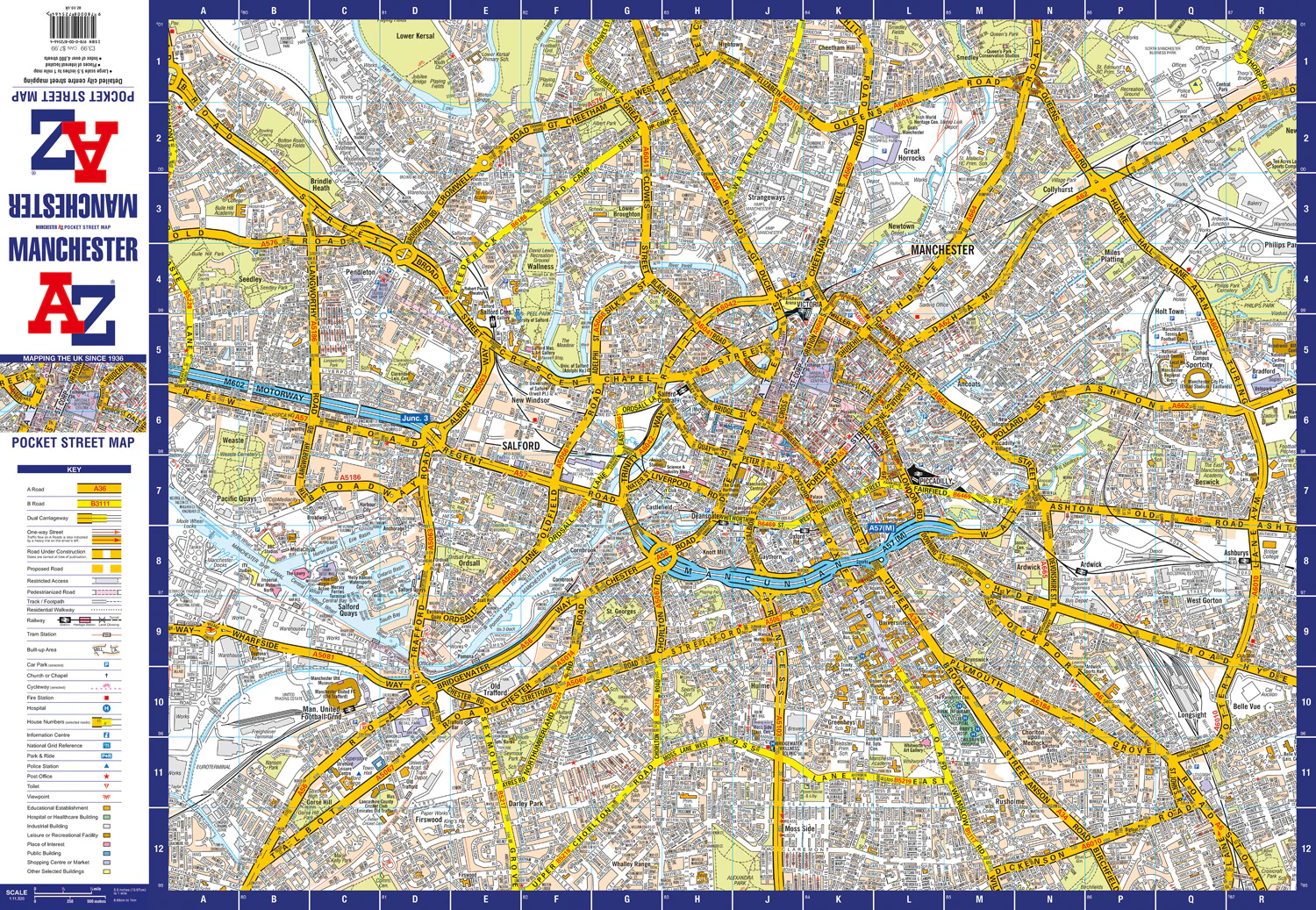 Manchester A-Z Pocket Street Map: Accurate street map for easy navigation - Image 2