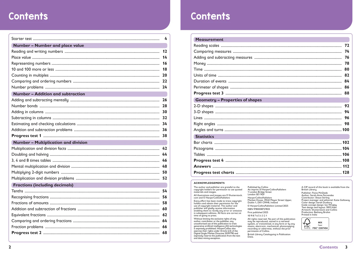 Collins KS2 Practice - Year 3 Maths Targeted Practice Workbook: Ideal for use at home and school (Second edition) - Image 2