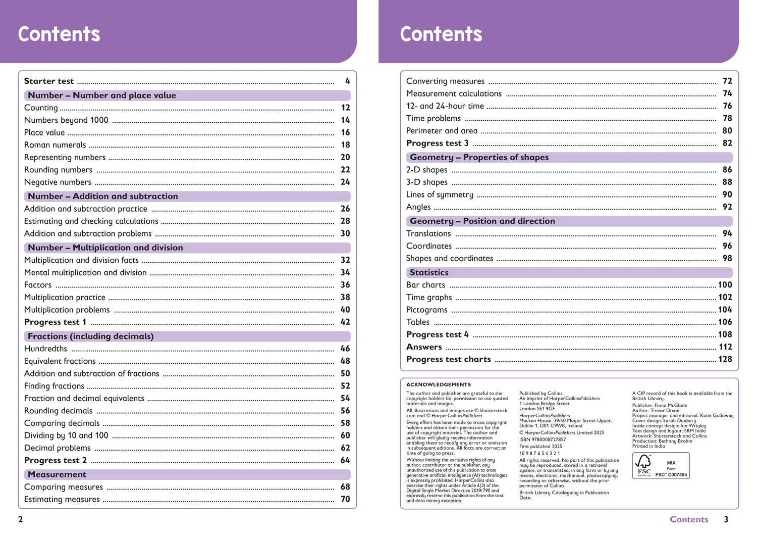 Collins KS2 Practice - Year 4 Maths Targeted Practice Workbook: Ideal for use at home and school (Second edition) - Image 2