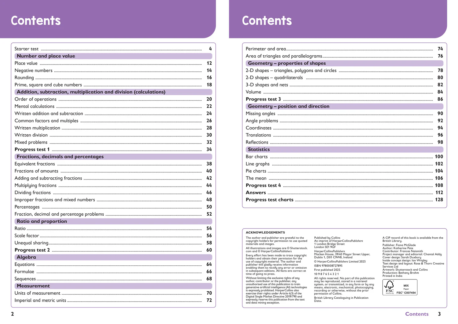 Collins KS2 SATs Practice - Year 6 Maths KS2 SATs Targeted Practice Workbook: Ideal for use at home and school (Second edition) - Image 2