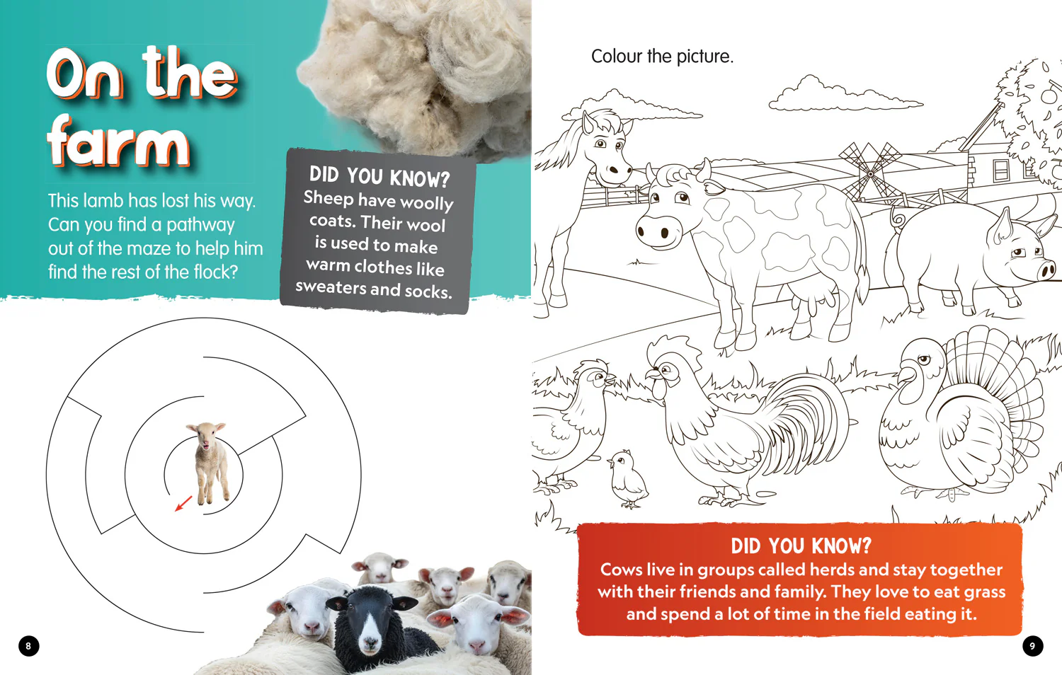 National Geographic Kids - First Animals Activity and Colouring Book - Image 3