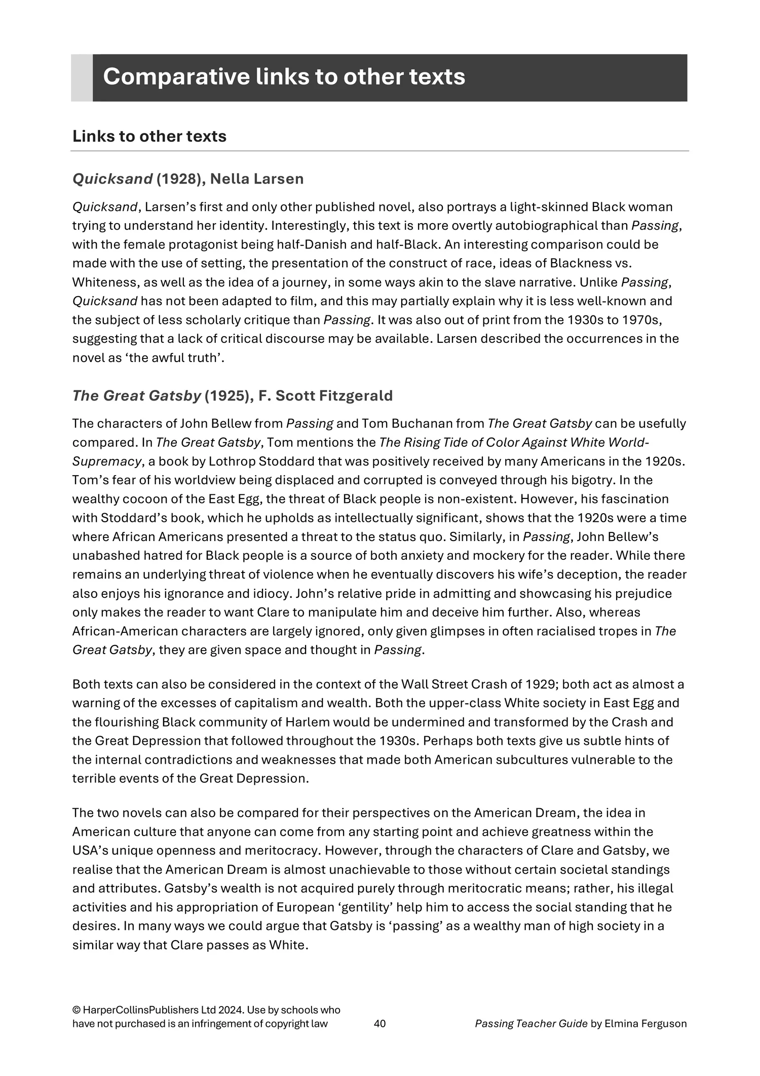 Collins A Level Set Text Teacher Guides - Passing Teacher Guide: (Download First edition) - Image 21