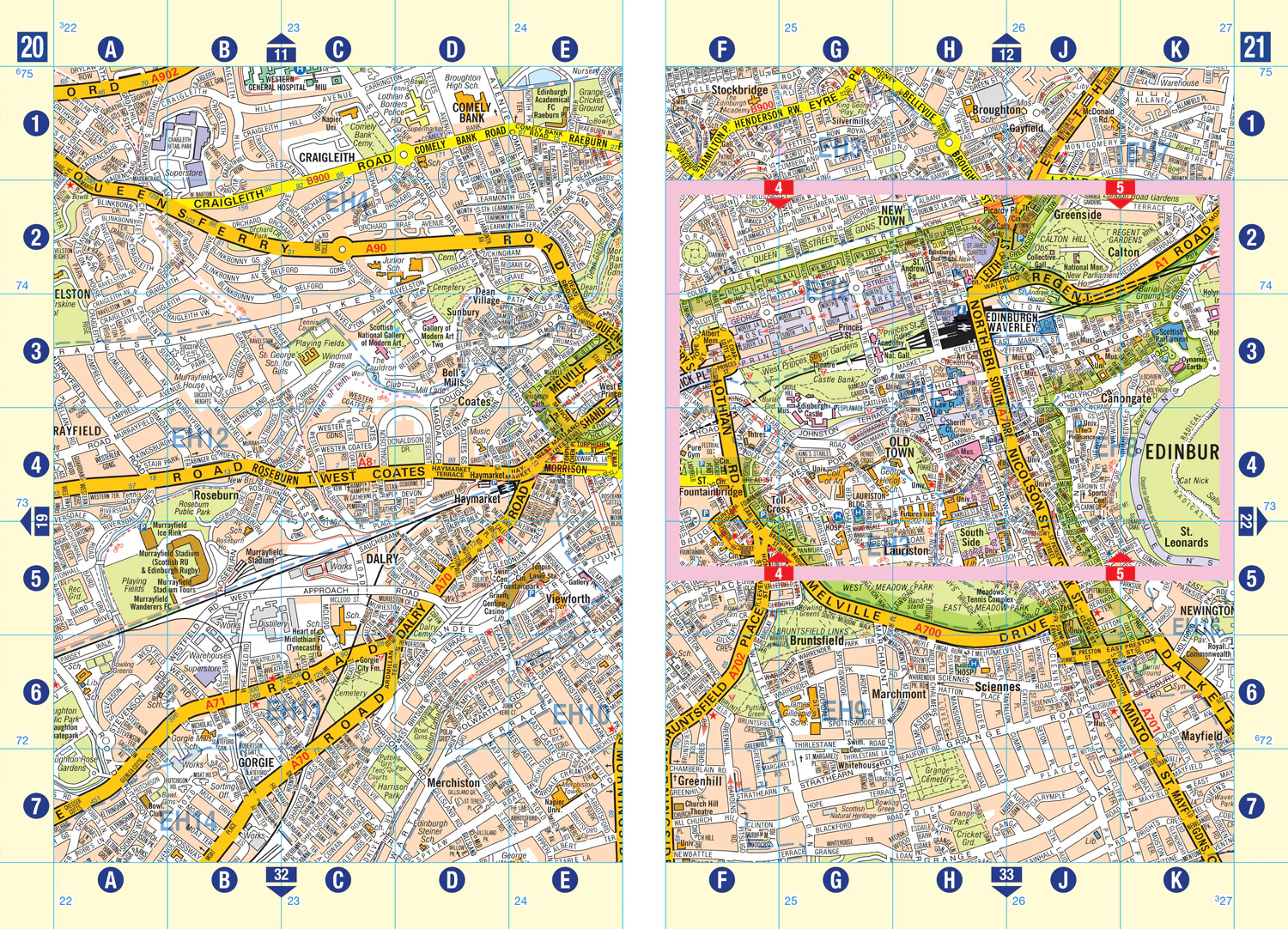 Edinburgh A-Z Street Atlas: Navigate your way around Edinburgh with ease using trusted mapping (11th edition) - Image 3