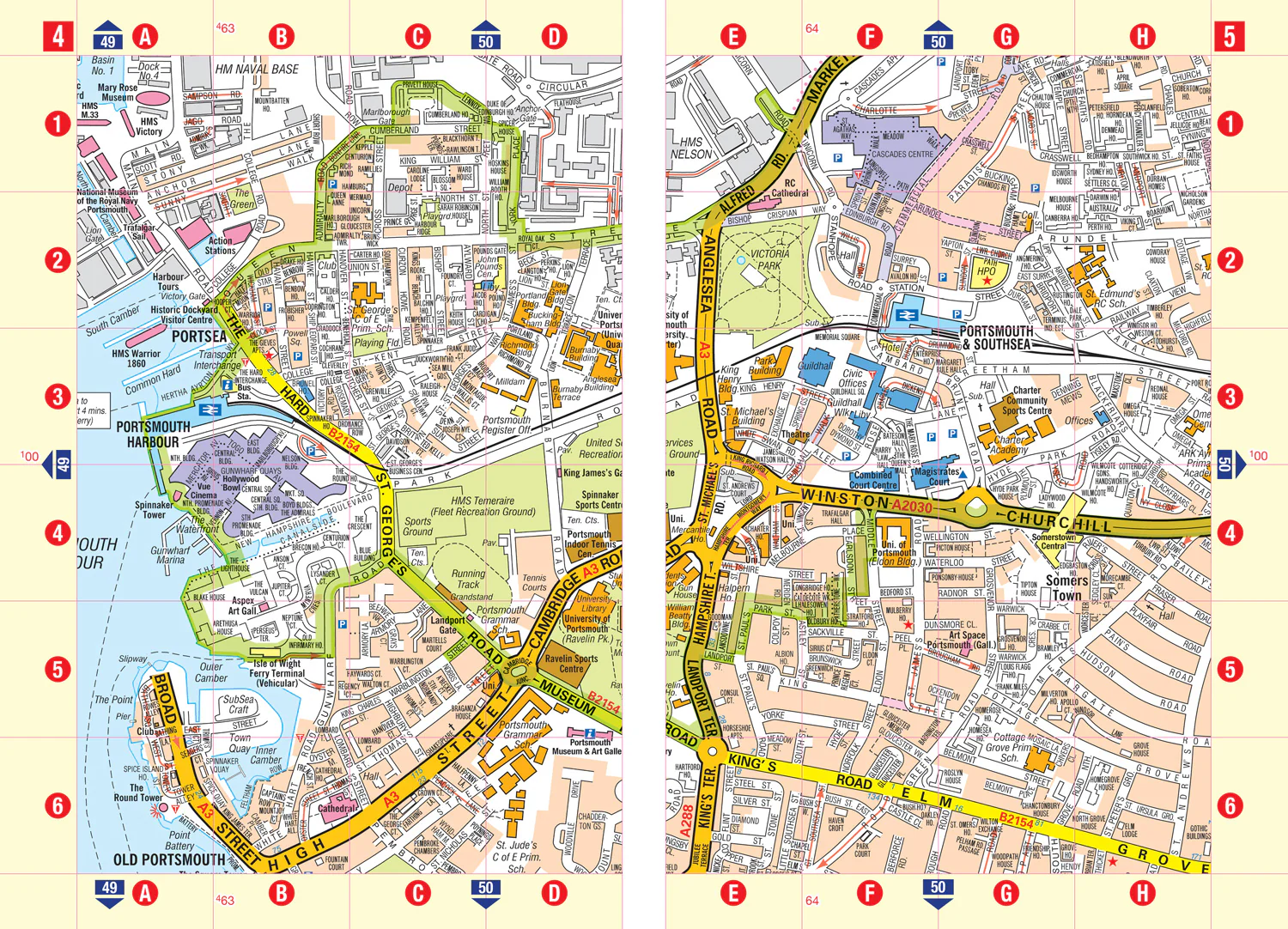 Portsmouth A-Z Street Atlas: Navigate your way around Portsmouth with ease using trusted mapping (Tenth edition) - Image 3