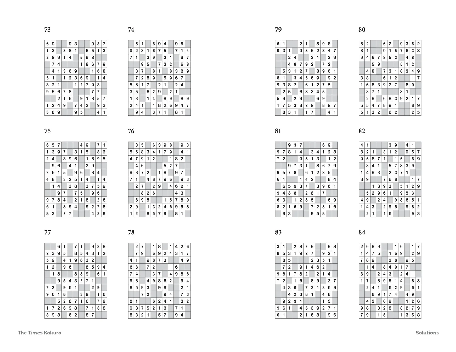 The Times Puzzle Books - The Times Kakuro Book 2: 200 mathematical logic puzzles - Image 5