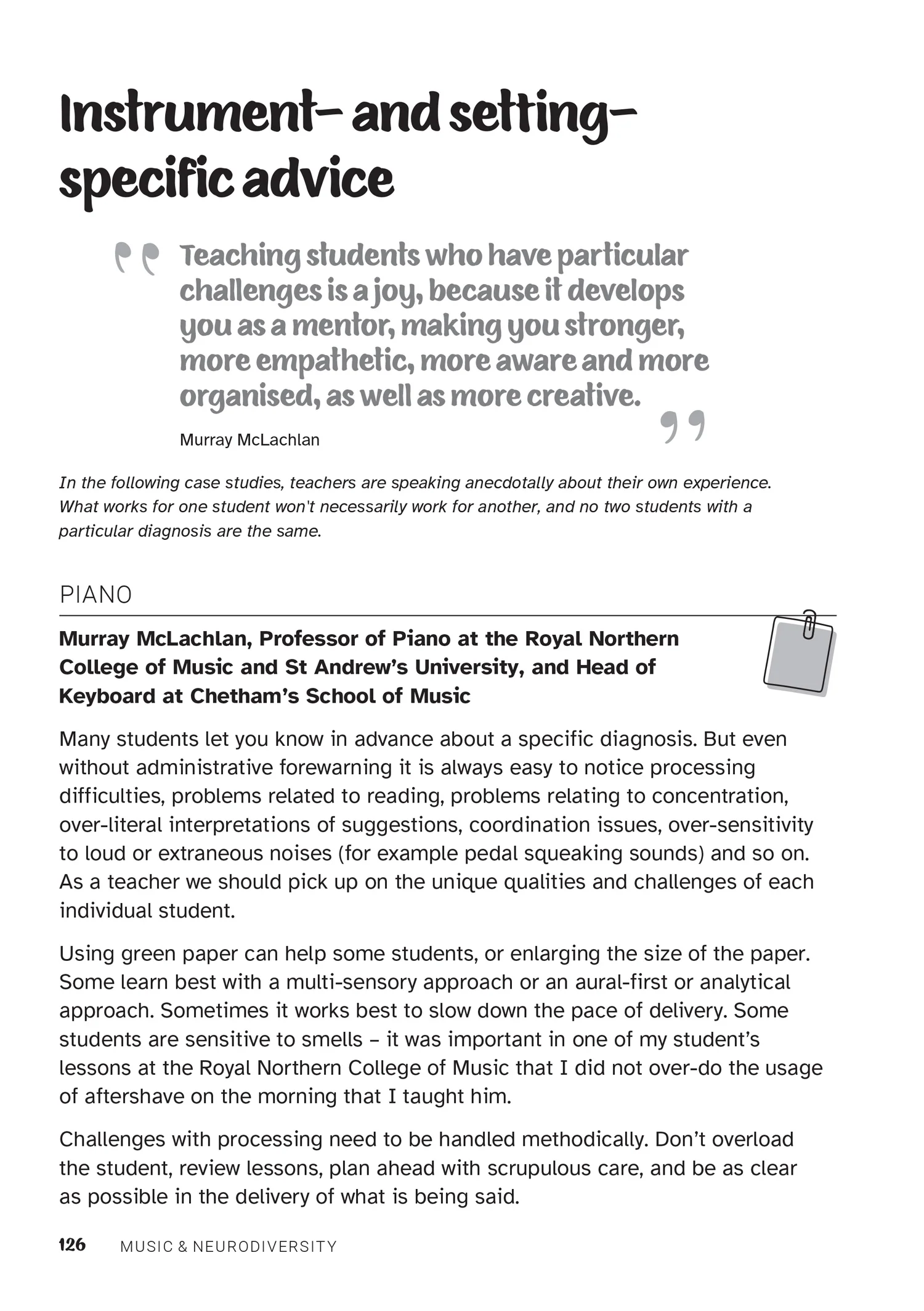 How to Teach Music - Music and Neurodiversity: A practical guide for teachers and parents - Image 7