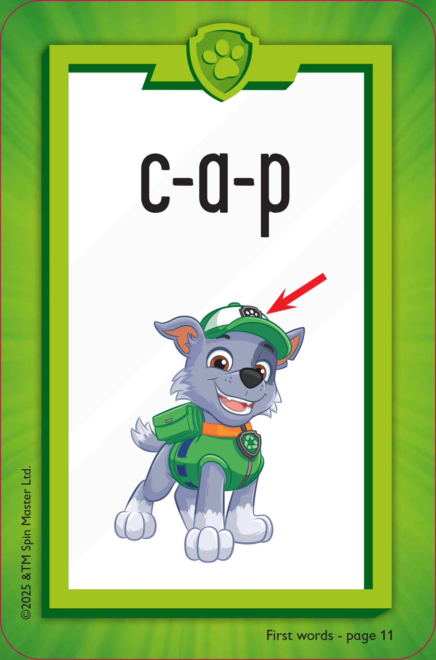 Paw Patrol - PAW Patrol First Words Flashcards: Have fun learning to read with the PAW Patrol pups - Image 2