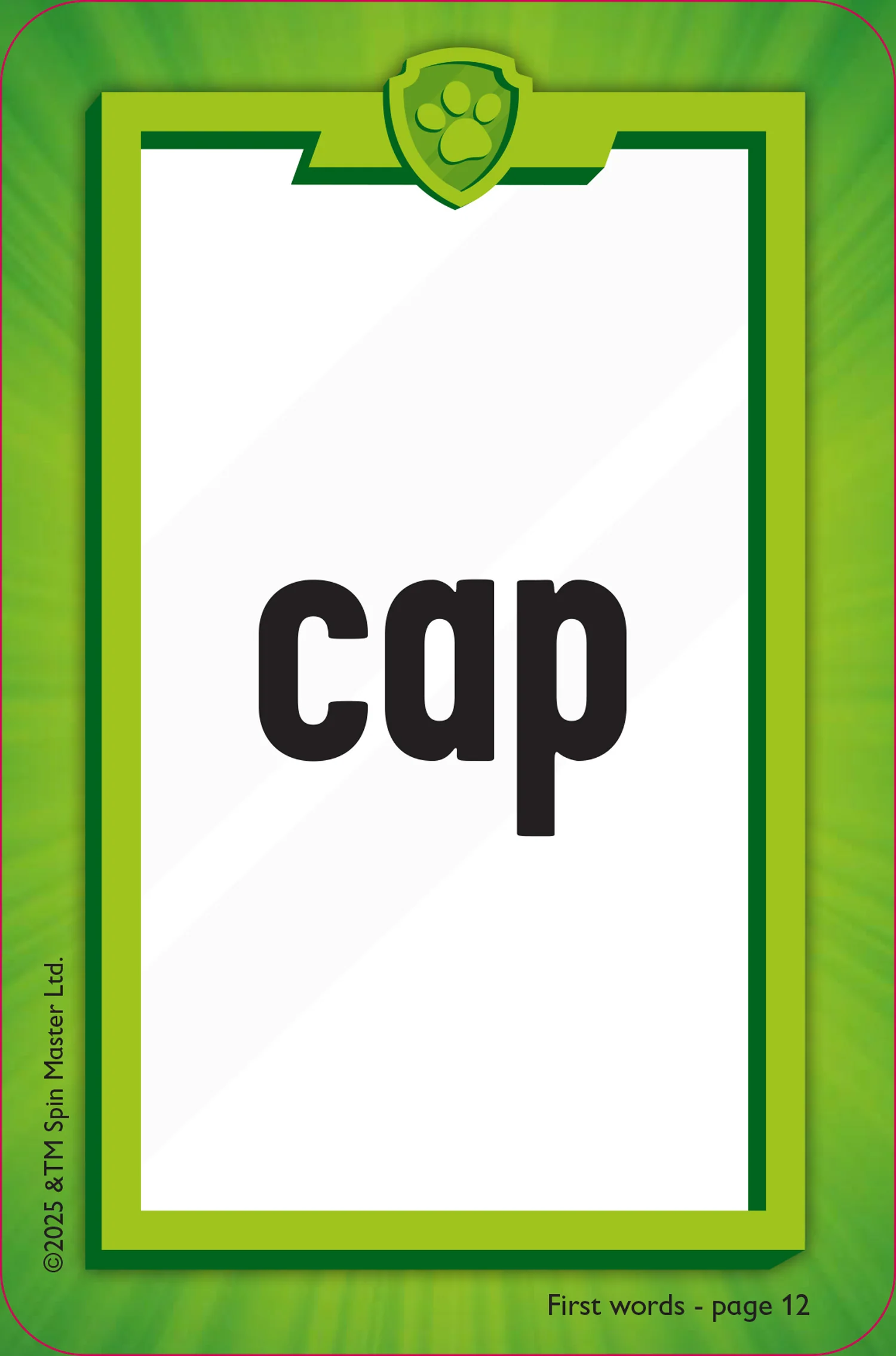 Paw Patrol - PAW Patrol First Words Flashcards: Have fun learning to read with the PAW Patrol pups - Image 3