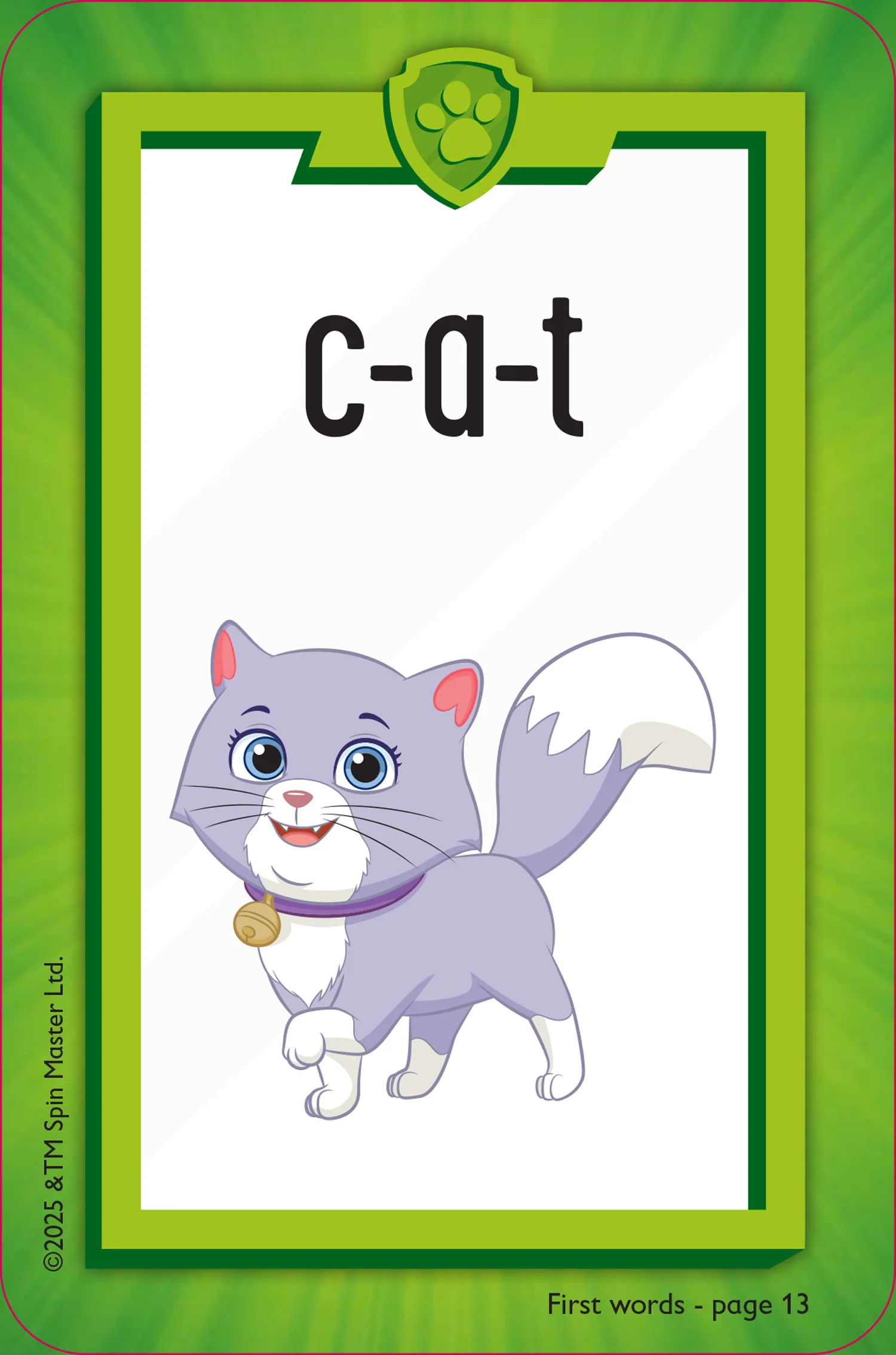 Paw Patrol - PAW Patrol First Words Flashcards: Have fun learning to read with the PAW Patrol pups - Image 4