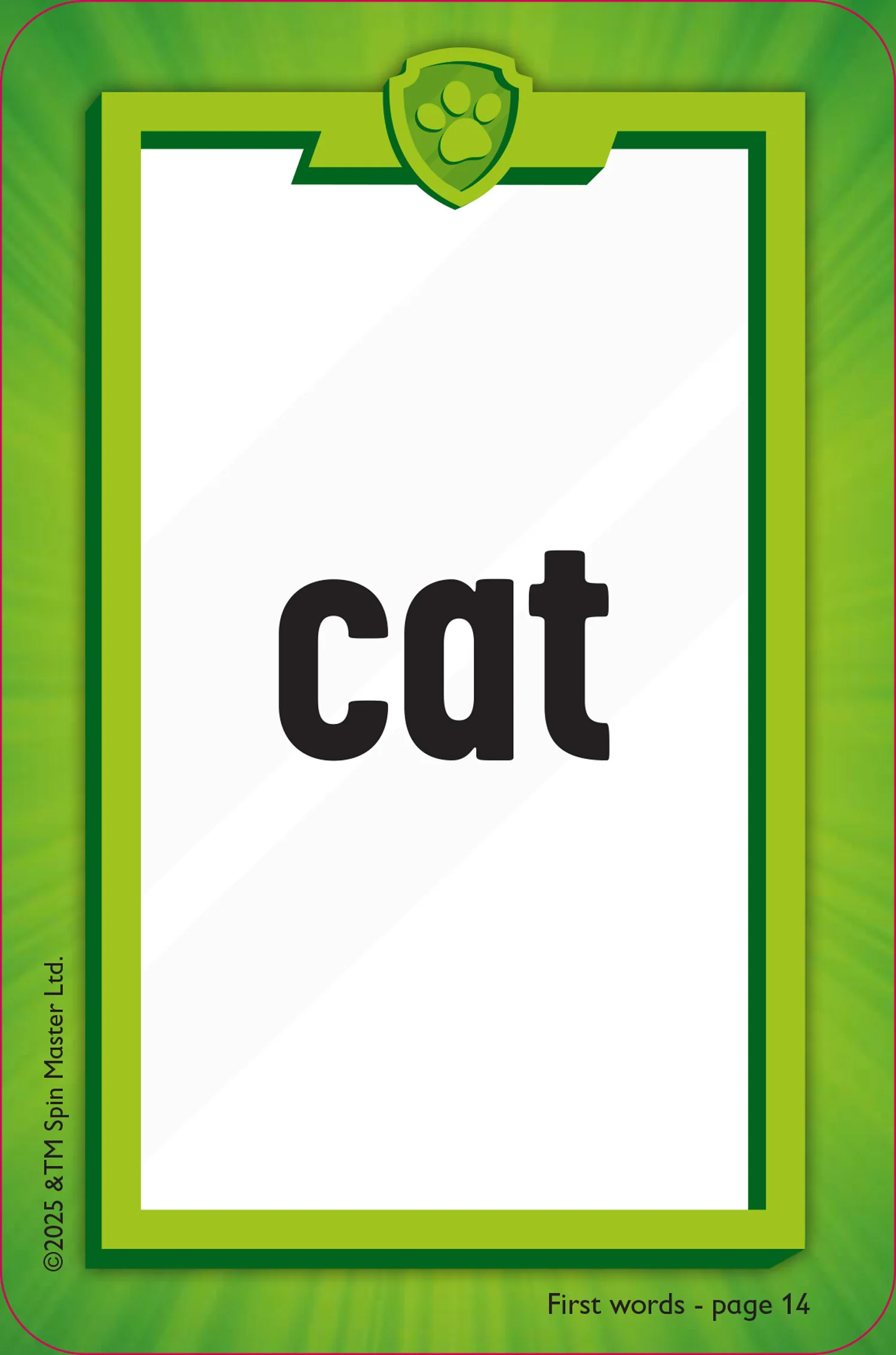 Paw Patrol - PAW Patrol First Words Flashcards: Have fun learning to read with the PAW Patrol pups - Image 5