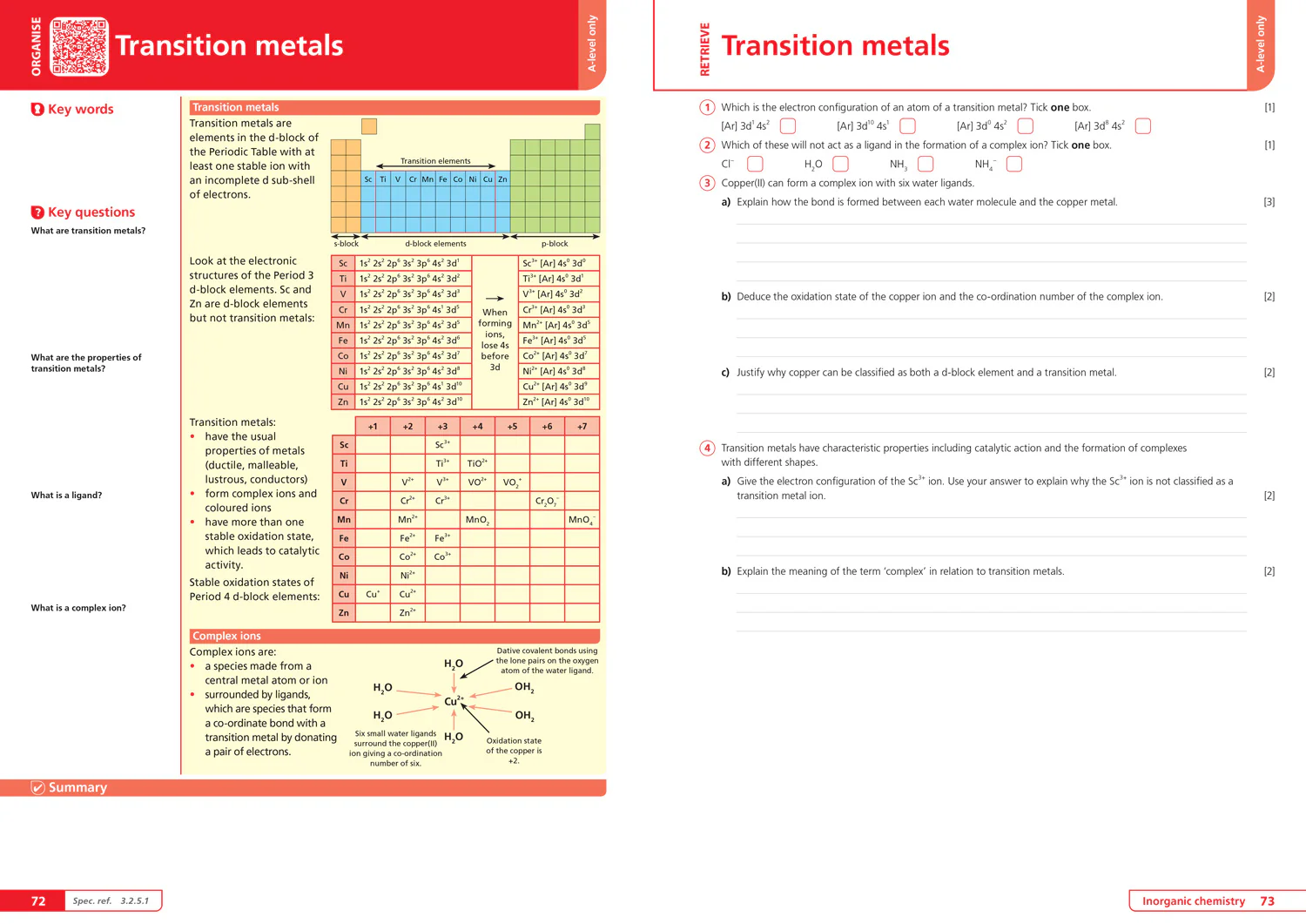 Collins A level Revision - AQA A-level Chemistry Organise and Retrieve Your Knowledge: Ideal for the 2026 and 2027 exams - Image 6