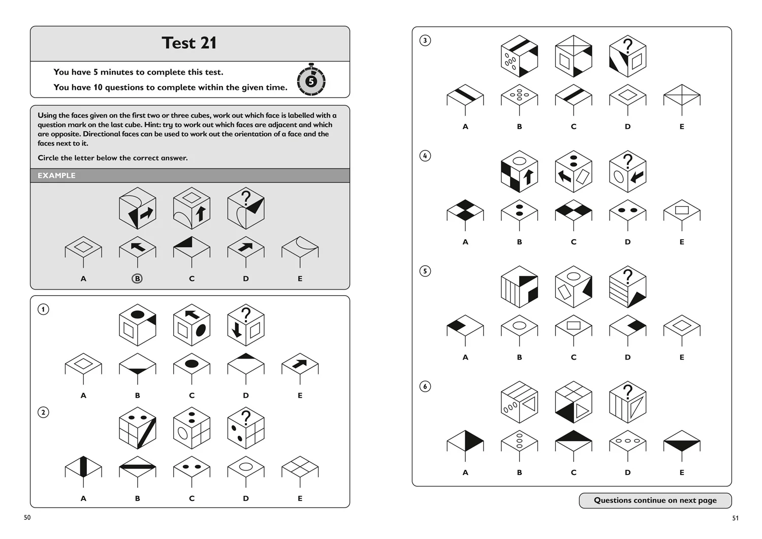 Collins 11+ Practice - 11+ Non-Verbal Reasoning Quick Practice Tests Age 10-11 (Year 6) Set C: For the 2026 GL Assessment Tests - Image 3