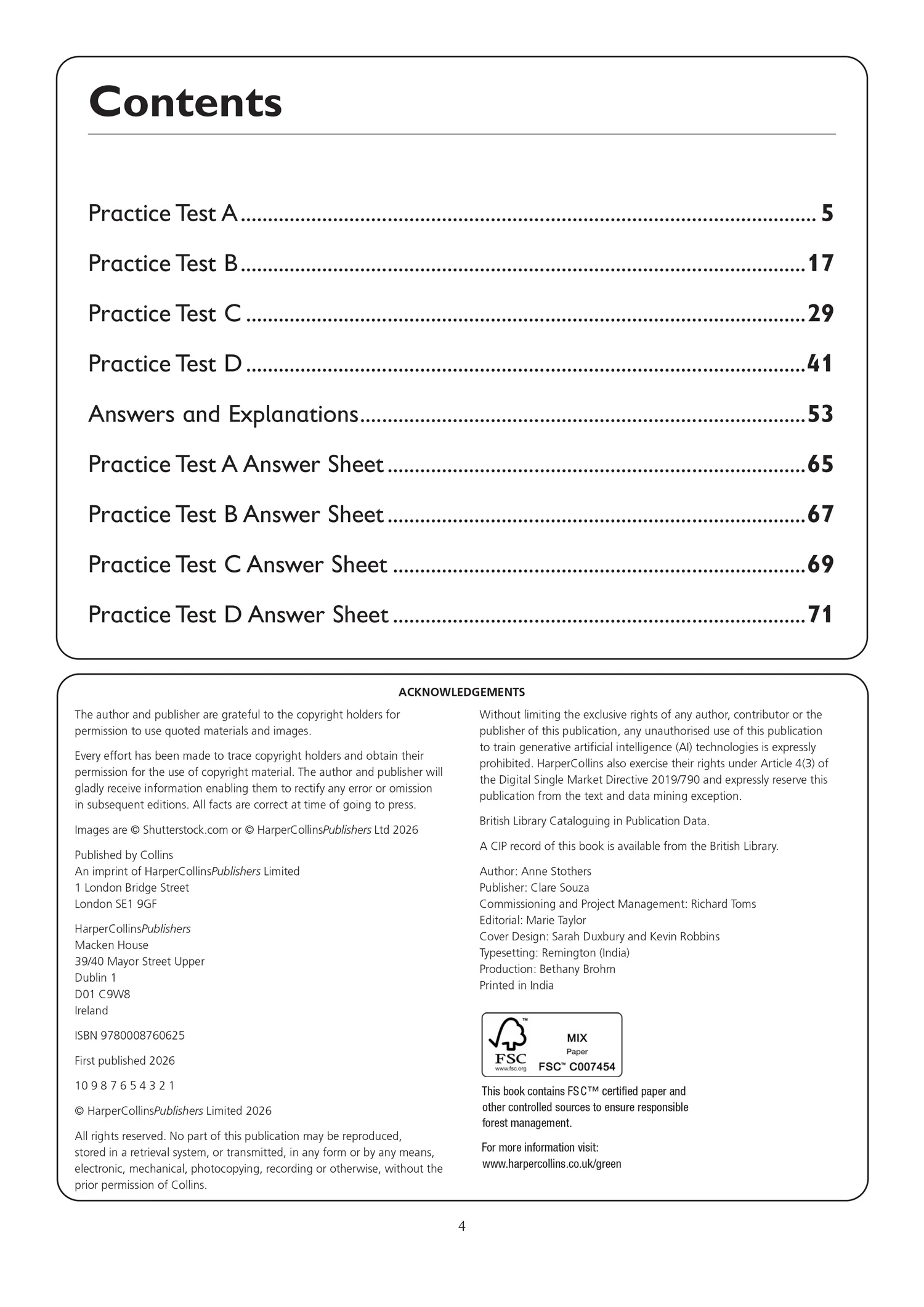 Collins 11+ Practice - 11+ Maths Practice Papers Set C: For the 2026 GL Assessment Tests - Image 2