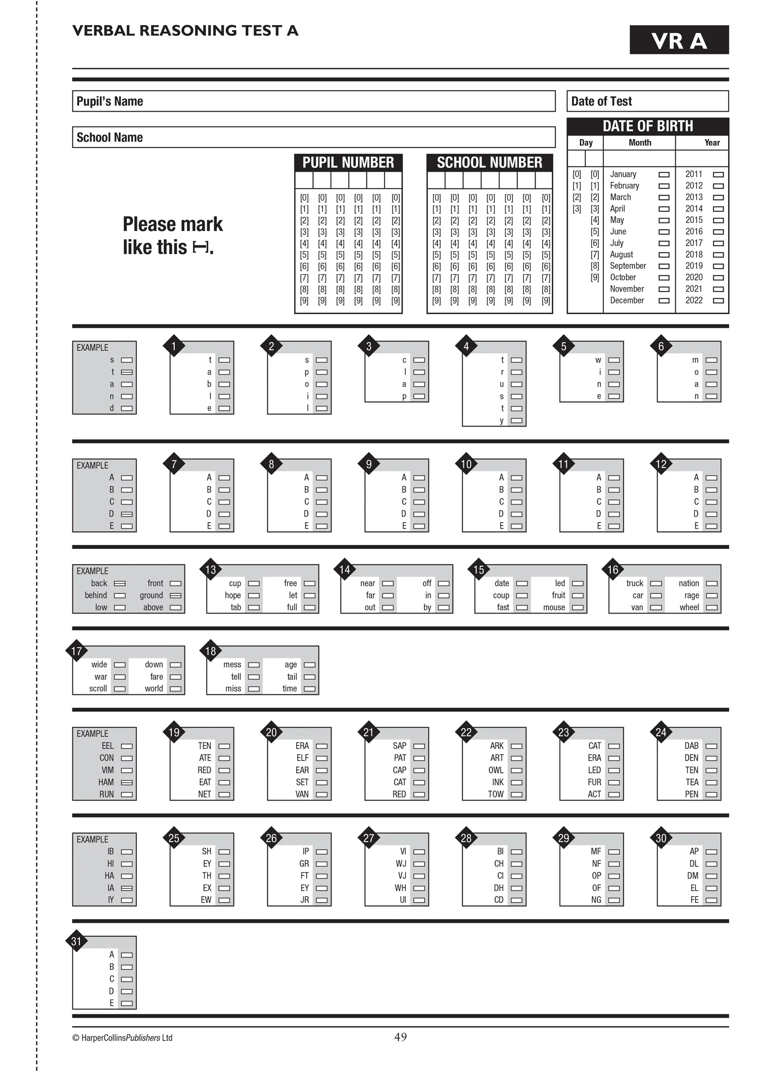 Collins 11+ Practice - 11+ Verbal Reasoning Practice Papers Set C: For the 2026 GL Assessment Tests - Image 5