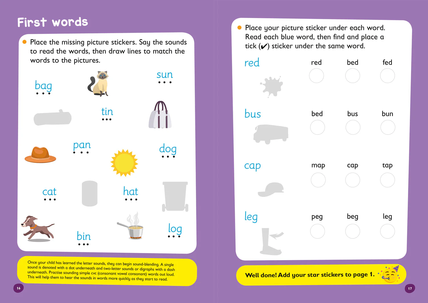 Easy Learning - Ready for school: reading Sticker Book Ages 4-5 - Image 4