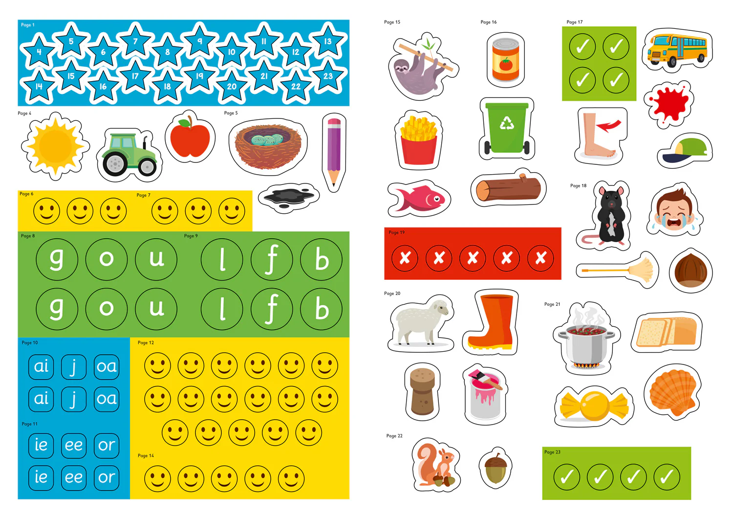 Easy Learning - Ready for school: reading Sticker Book Ages 4-5 - Image 5