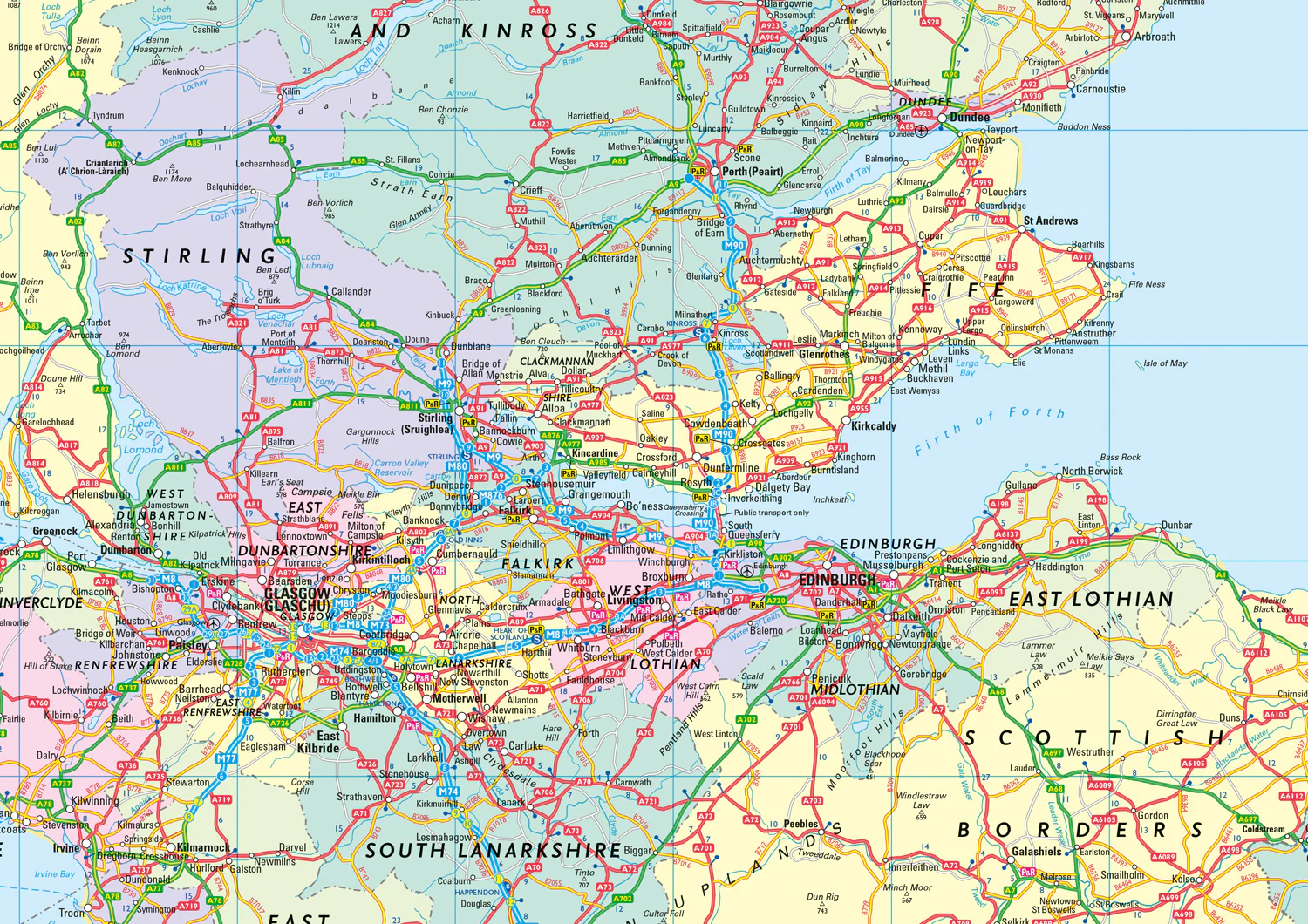 Collins Road Atlas - Collins Road Map of Britain 2027 (Folded Map): Clear, easy-to-read mapping - Image 4