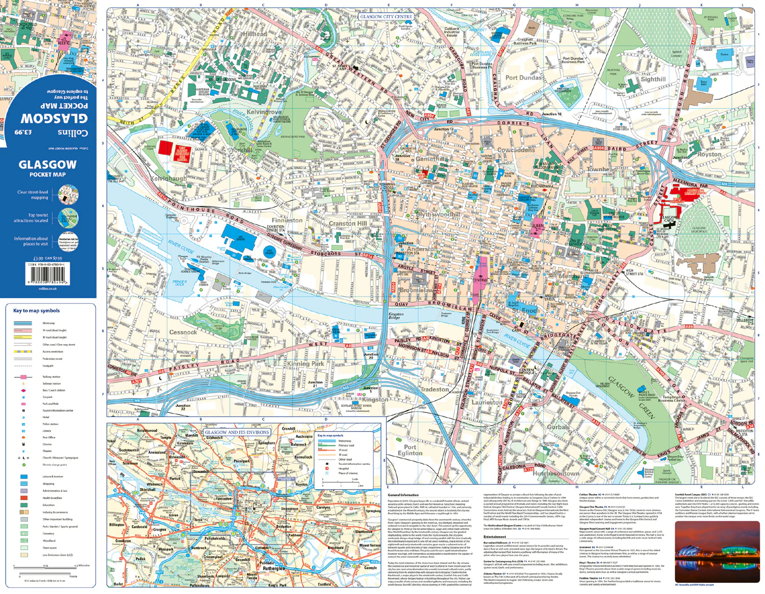 Glasgow Pocket Map: The perfect way to explore Glasgow (Third edition) - Image 2