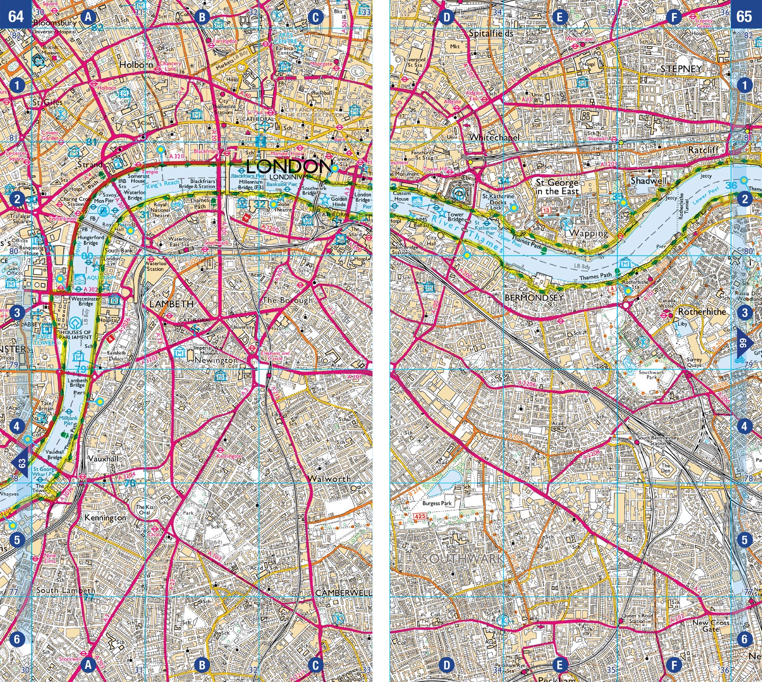 A -Z Adventure Series - Thames Path: with Ordnance Survey mapping (Fourth edition) - Image 4