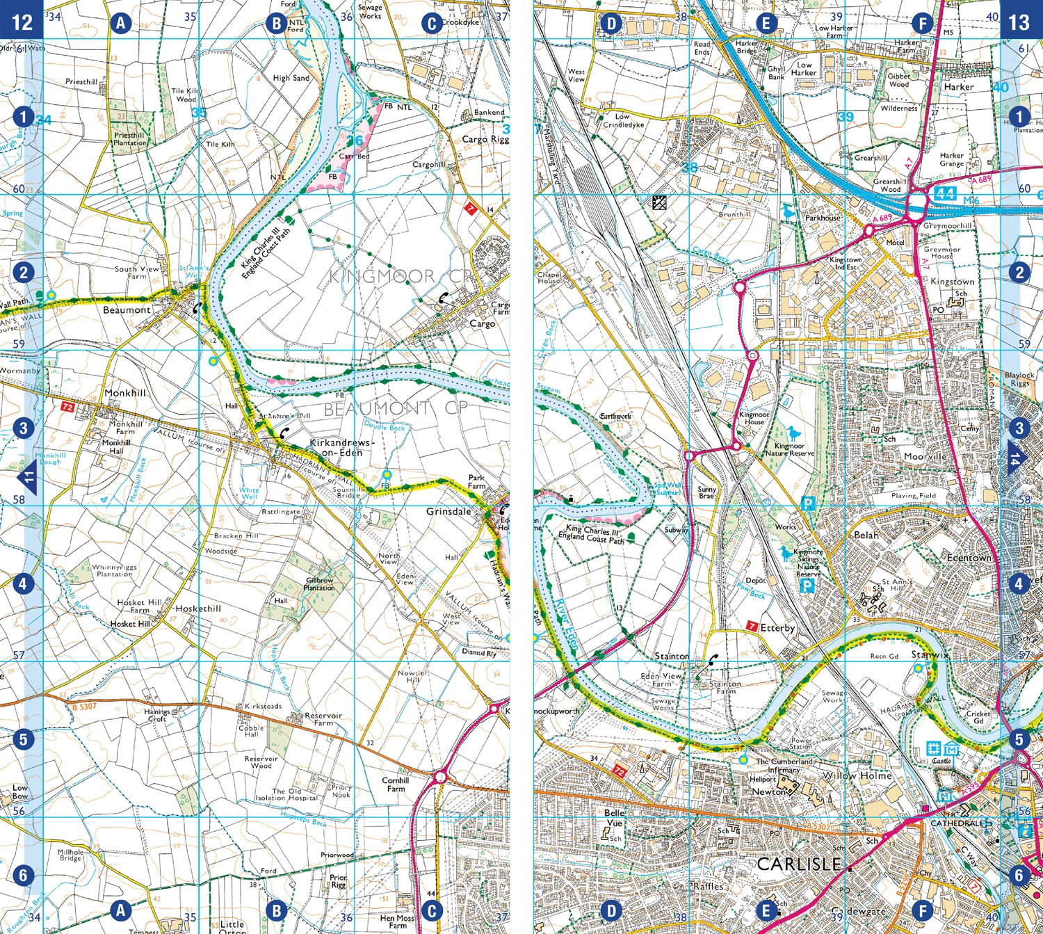 A -Z Adventure Series - Hadrian's Wall Path: with Ordnance Survey mapping (Fourth edition) - Image 3