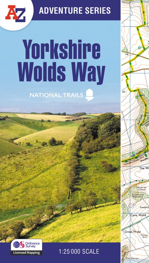 A -Z Adventure Series - Yorkshire Wolds Way: with Ordnance Survey mapping (Second edition)