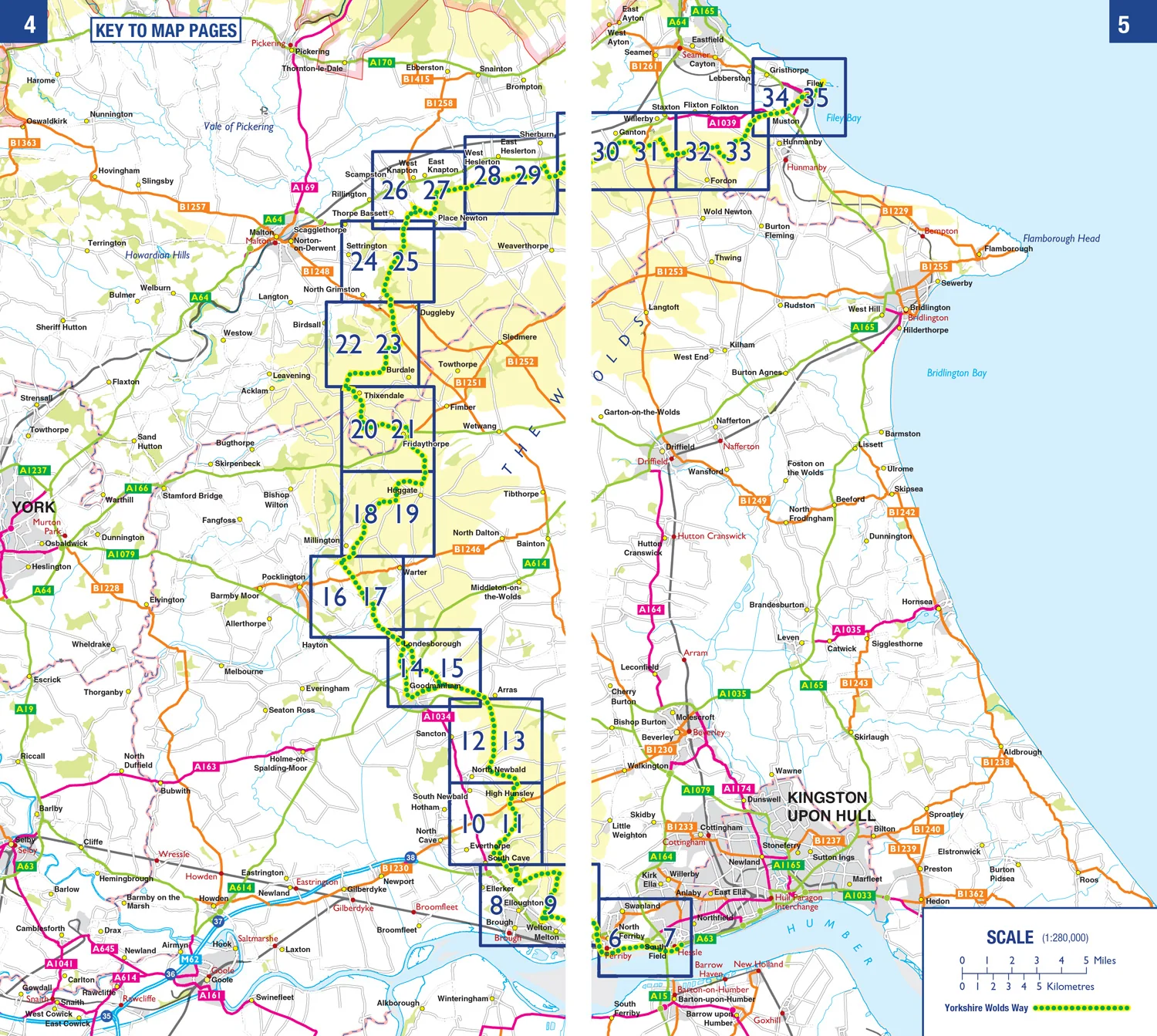 A -Z Adventure Series - Yorkshire Wolds Way: with Ordnance Survey mapping (Second edition) - Image 2