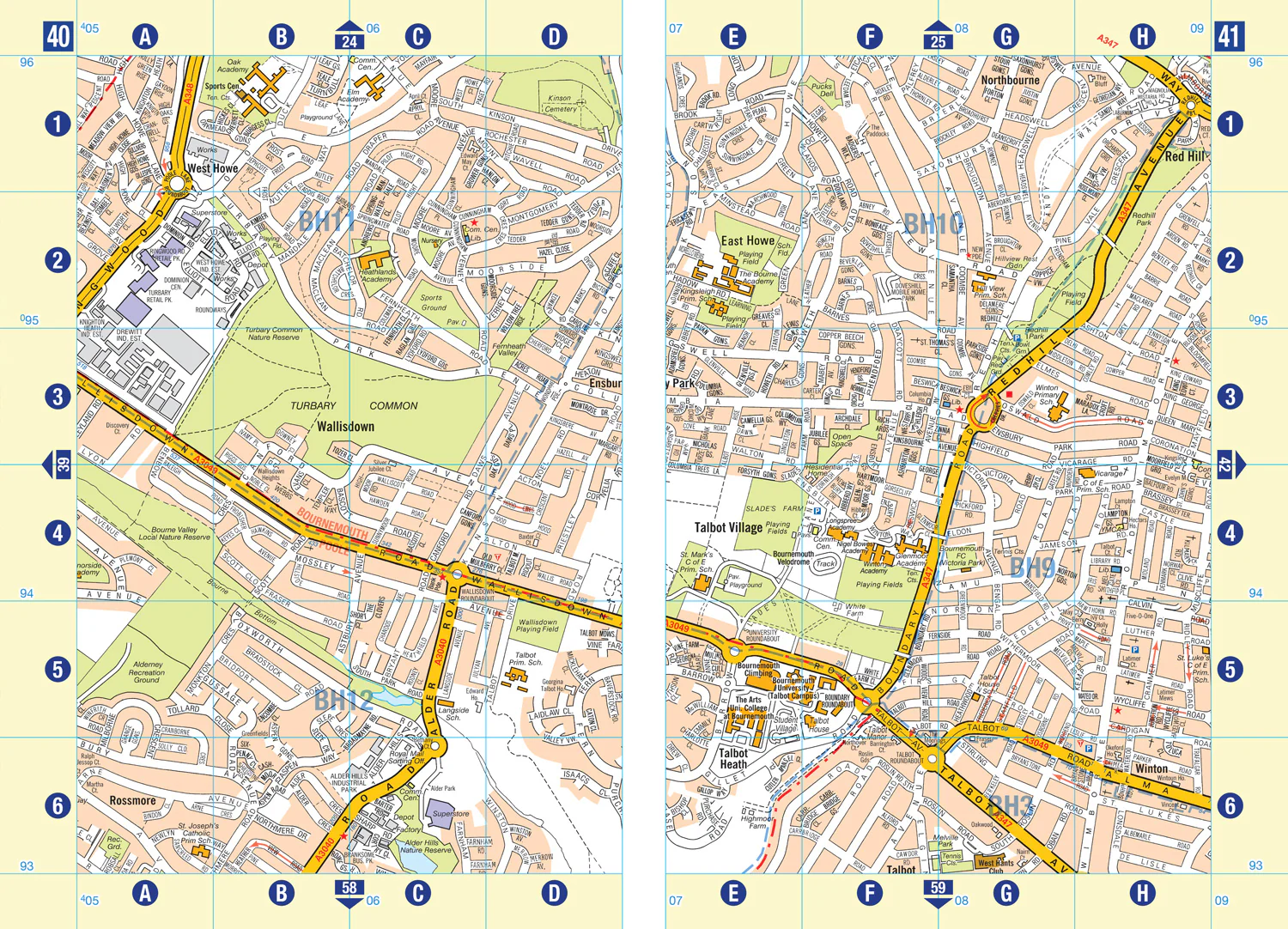 Bournemouth A-Z Street Atlas: Navigate your way around Bournemouth with ease using trusted mapping (A5) (Tenth edition) - Image 4