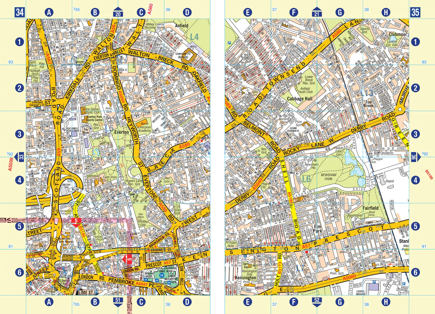 Liverpool A-Z Street Atlas: Accurate street map for easy navigation (A5) (Ninth edition) - Image 3