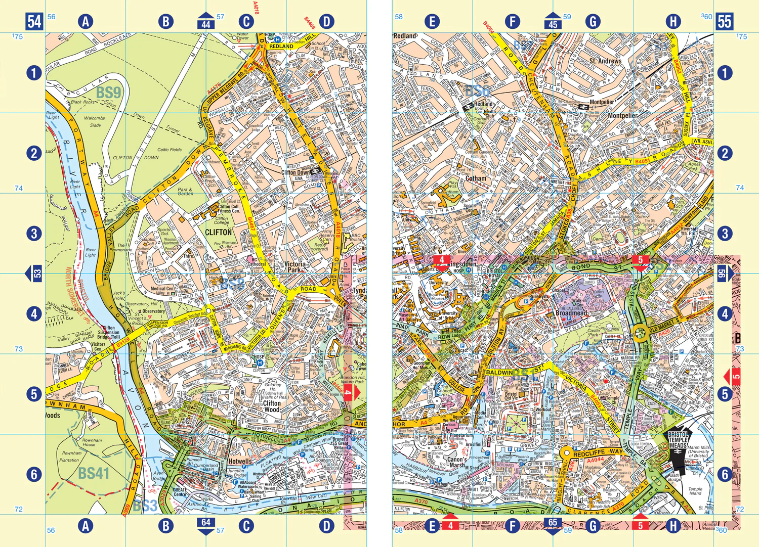 Bristol and Bath A-Z Street Atlas: Accurate street map for easy navigation (A5) (Eighth edition) - Image 3