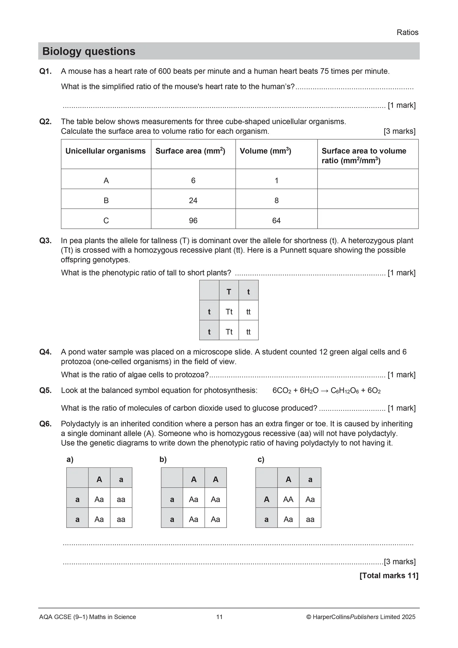 AQA GCSE Science 9-1 Maths in Science Practice Pack - Image 4