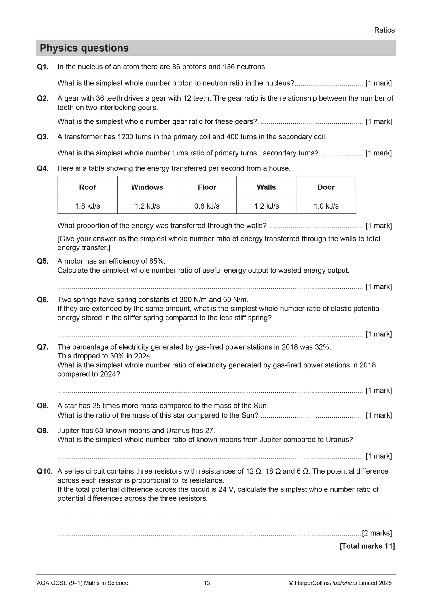 AQA GCSE Science 9-1 Maths in Science Practice Pack - Image 6