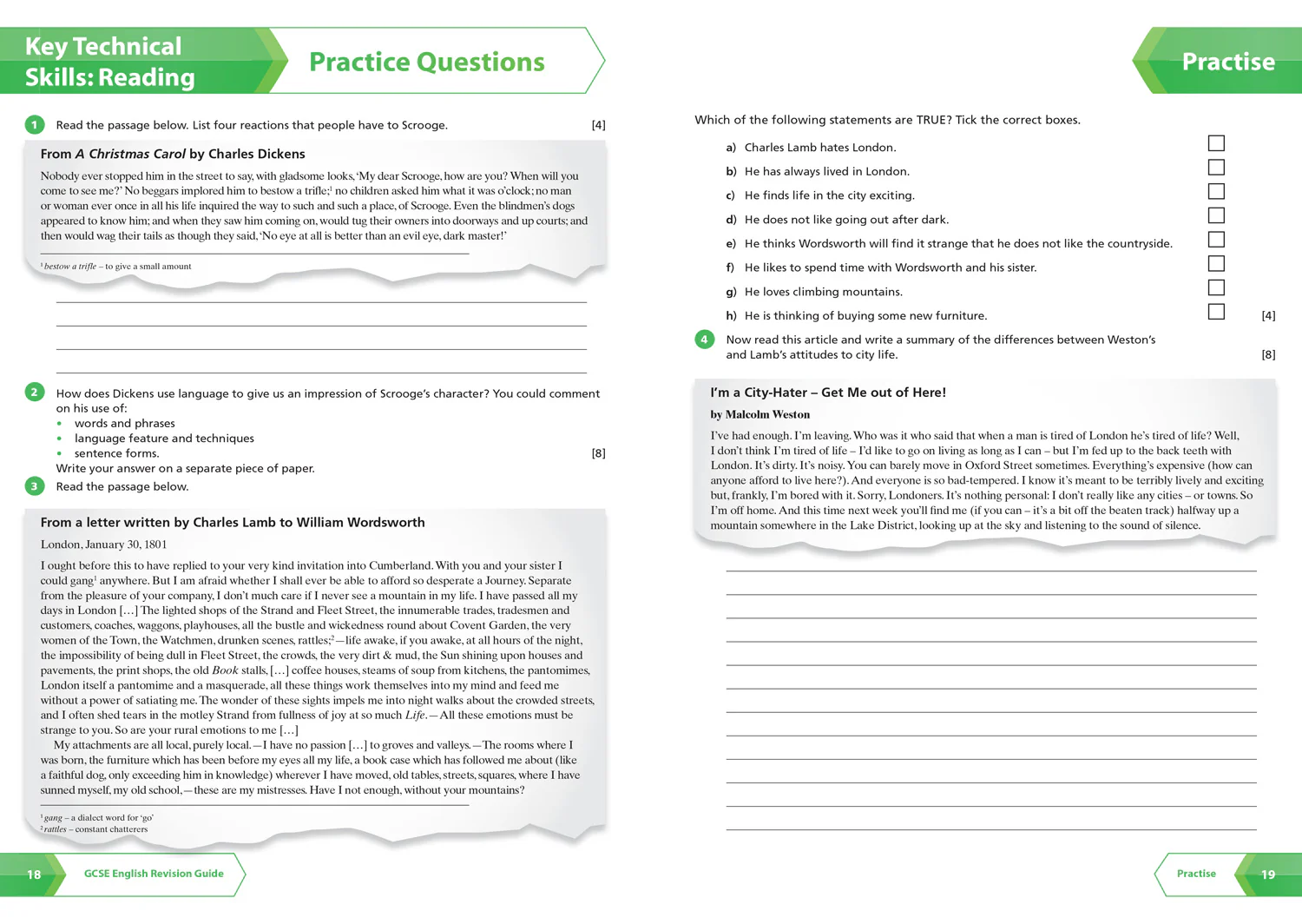 Collins GCSE Grade 9-1 SNAP Revision - AQA GCSE 9-1 English Language Reading (Papers 1 & 2) Revision Guide: Ideal for the 2026 and 2027 exams (Second edition) - Image 4