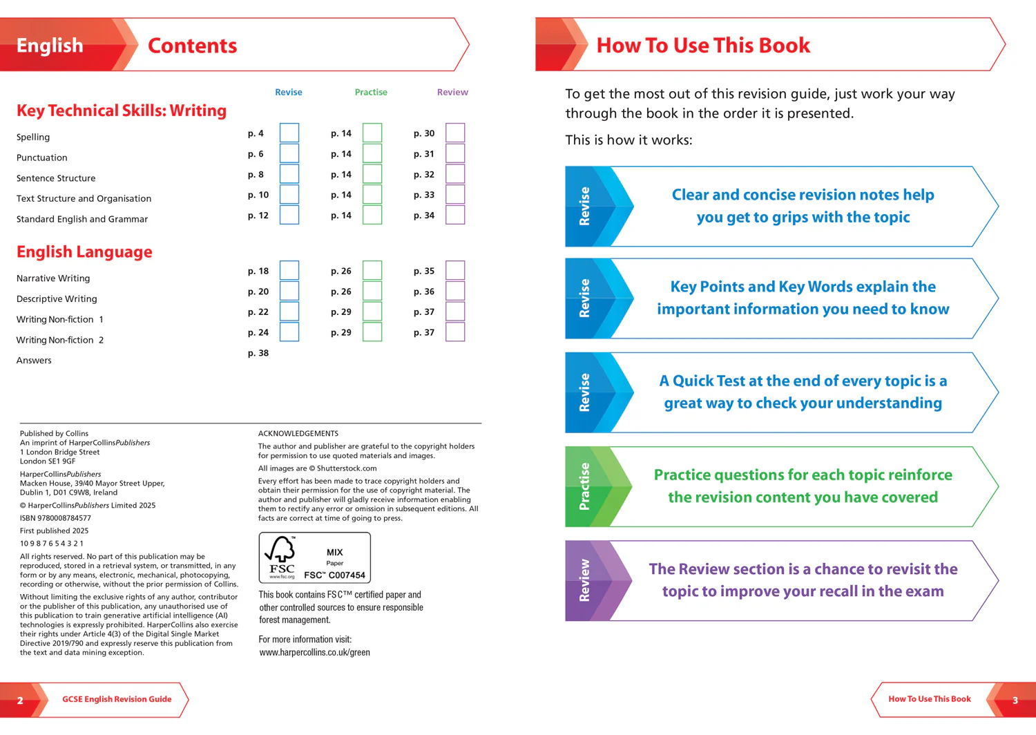 Collins GCSE Grade 9-1 SNAP Revision - AQA GCSE 9-1 English Language Writing (Papers 1 & 2) Revision Guide: Ideal for the 2026 and 2027 exams (Second edition) - Image 2