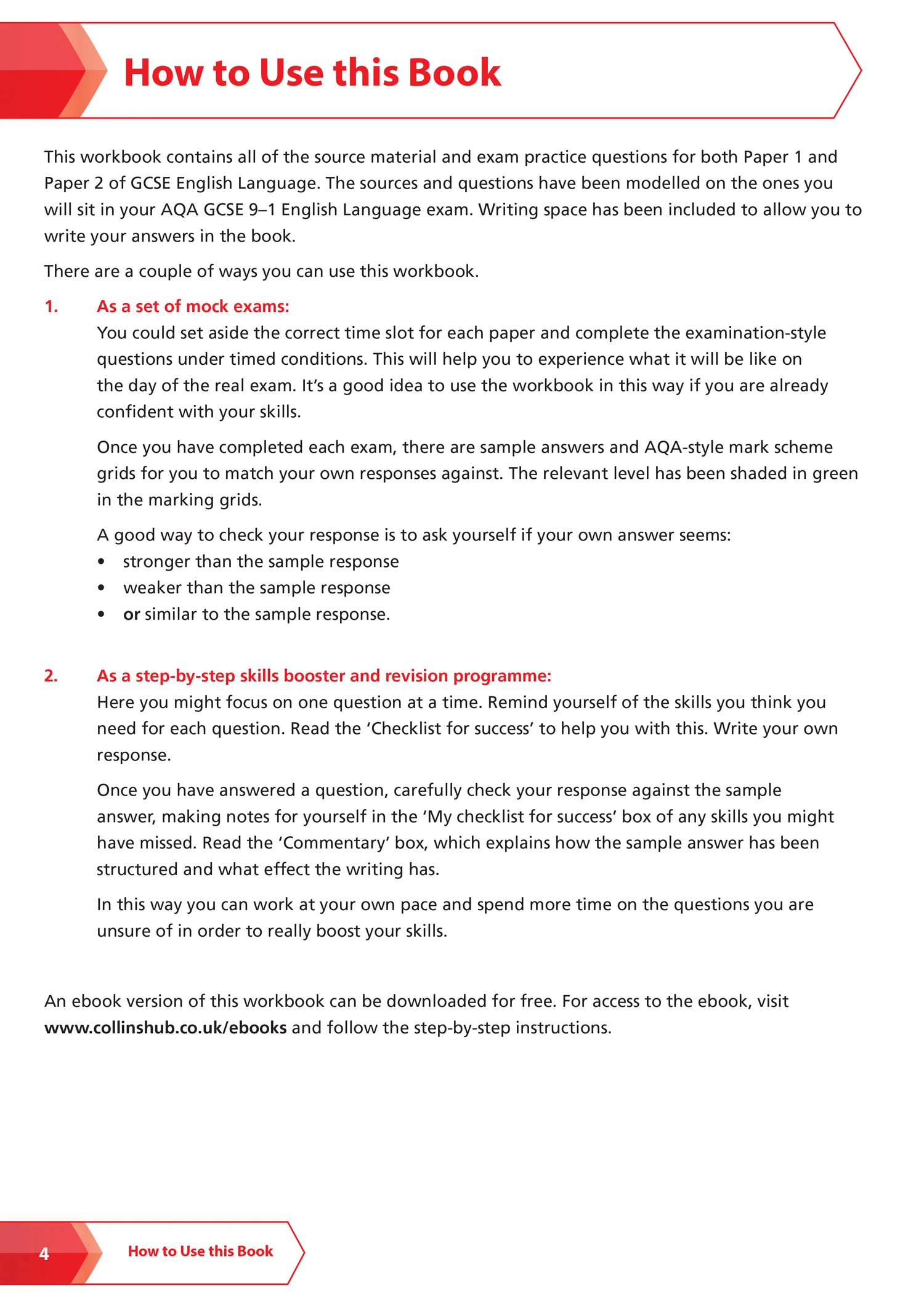 Collins GCSE Grade 9-1 Revision - AQA GCSE 9-1 English Language Exam Practice Workbook (Grade 5): Ideal for the 2026 and 2027 exams (Second edition) - Image 3