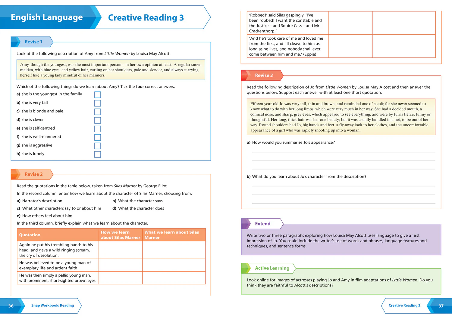 Collins GCSE Grade 9-1 SNAP Revision - AQA GCSE 9-1 English Language Reading (Papers 1 & 2) Workbook: Ideal for the 2026 and 2027 exams (Second edition) - Image 4